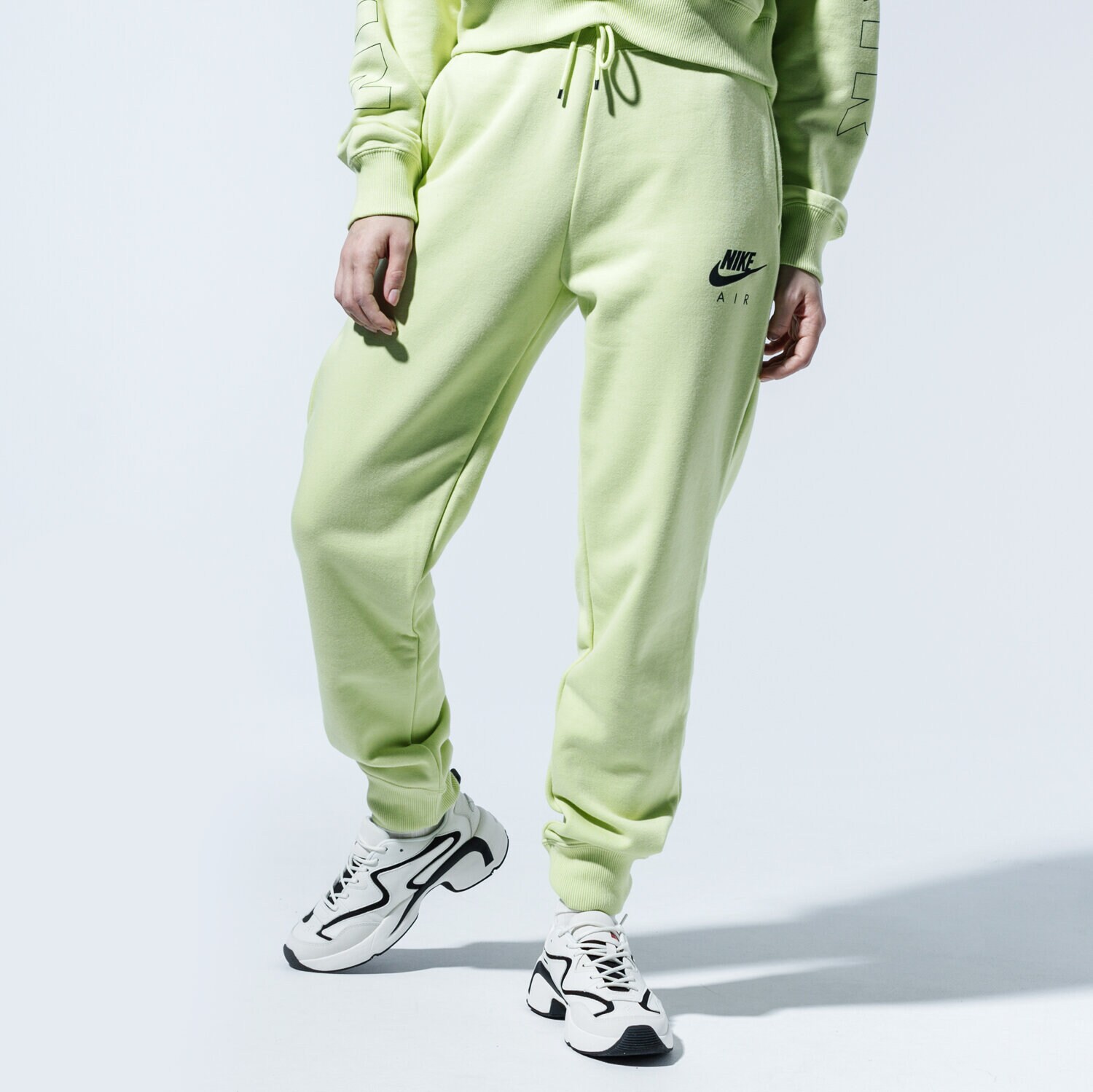 dámské kalhoty NIKE KALHOTY  W NSW AIR PANT FLC BB CJ3047-367 ZELENÁ