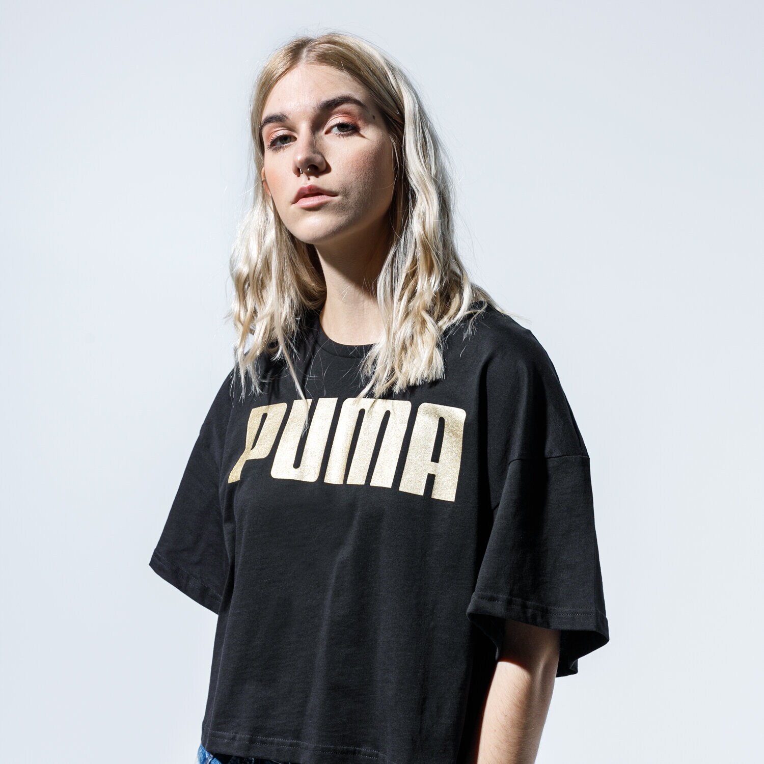dámské tričko PUMA TRIČKO REBEL FASHION TEE 58130851 ČERNÁ