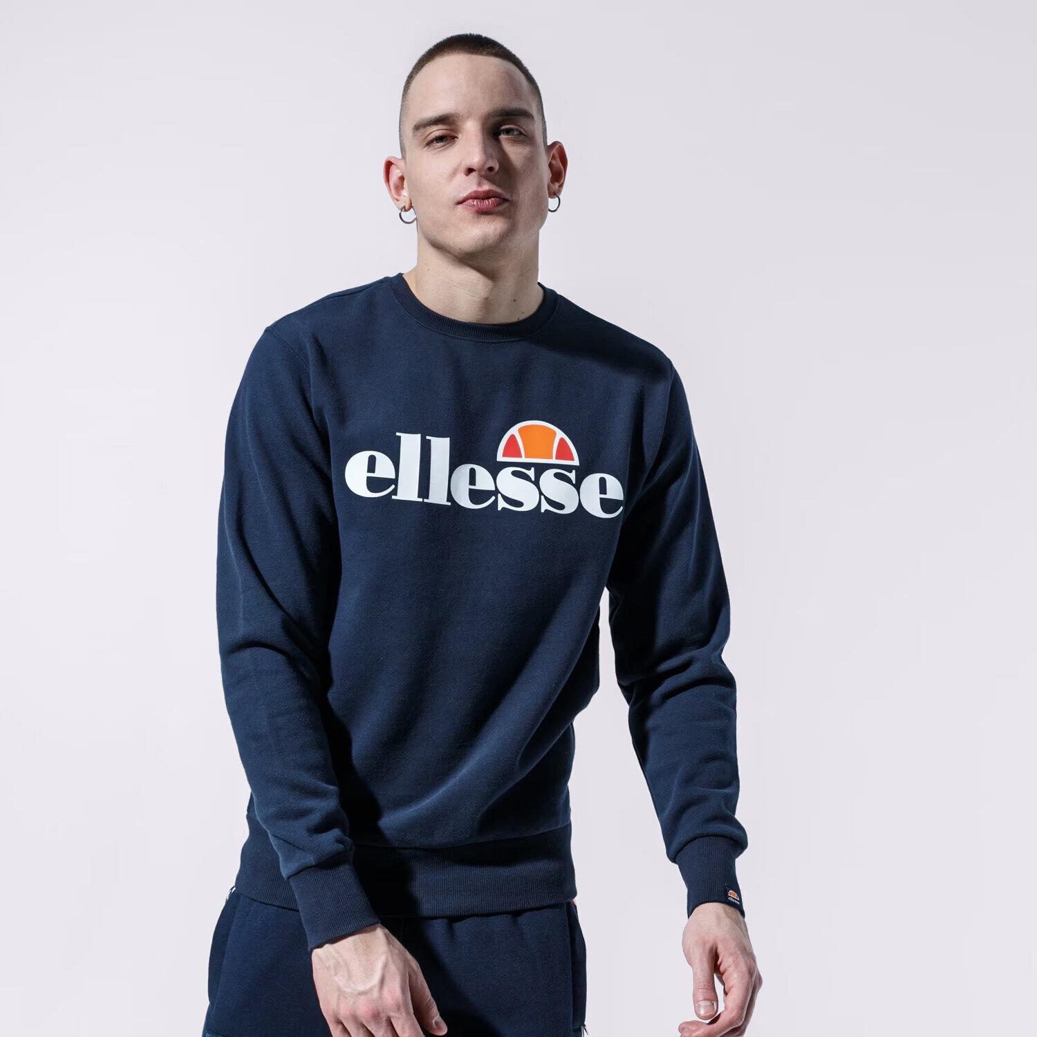 pánská mikina ELLESSE MIKINA SL SUCCISO NAVY SHC07930429 TMAVOMODRÁ