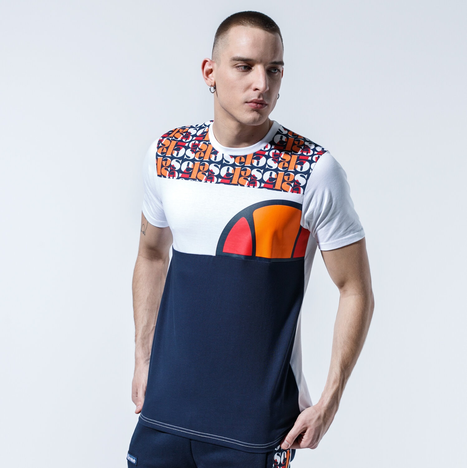 pánské tričko ELLESSE TRIČKO CIRILLO SHE08543NAVY TMAVOMODRÁ