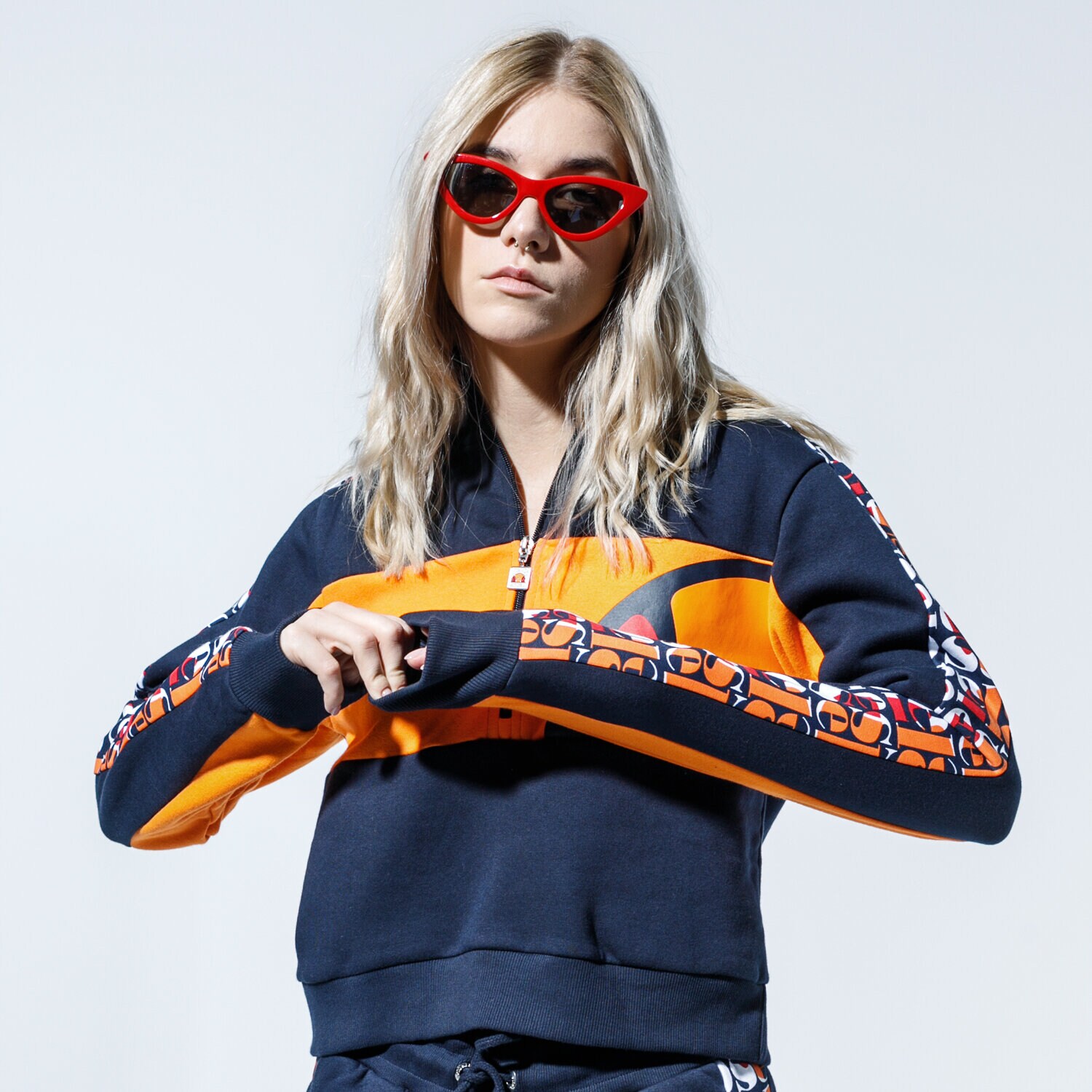 dámská mikina ELLESSE MIKINA SHELDO SGE08434NAVY TMAVOMODRÁ