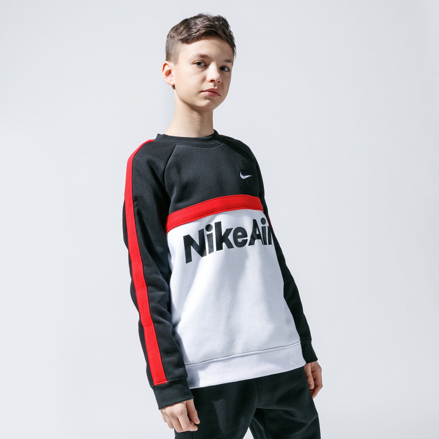 dětská mikina NIKE MIKINA AIR CJ7850-011 TMAVOMODRÁ