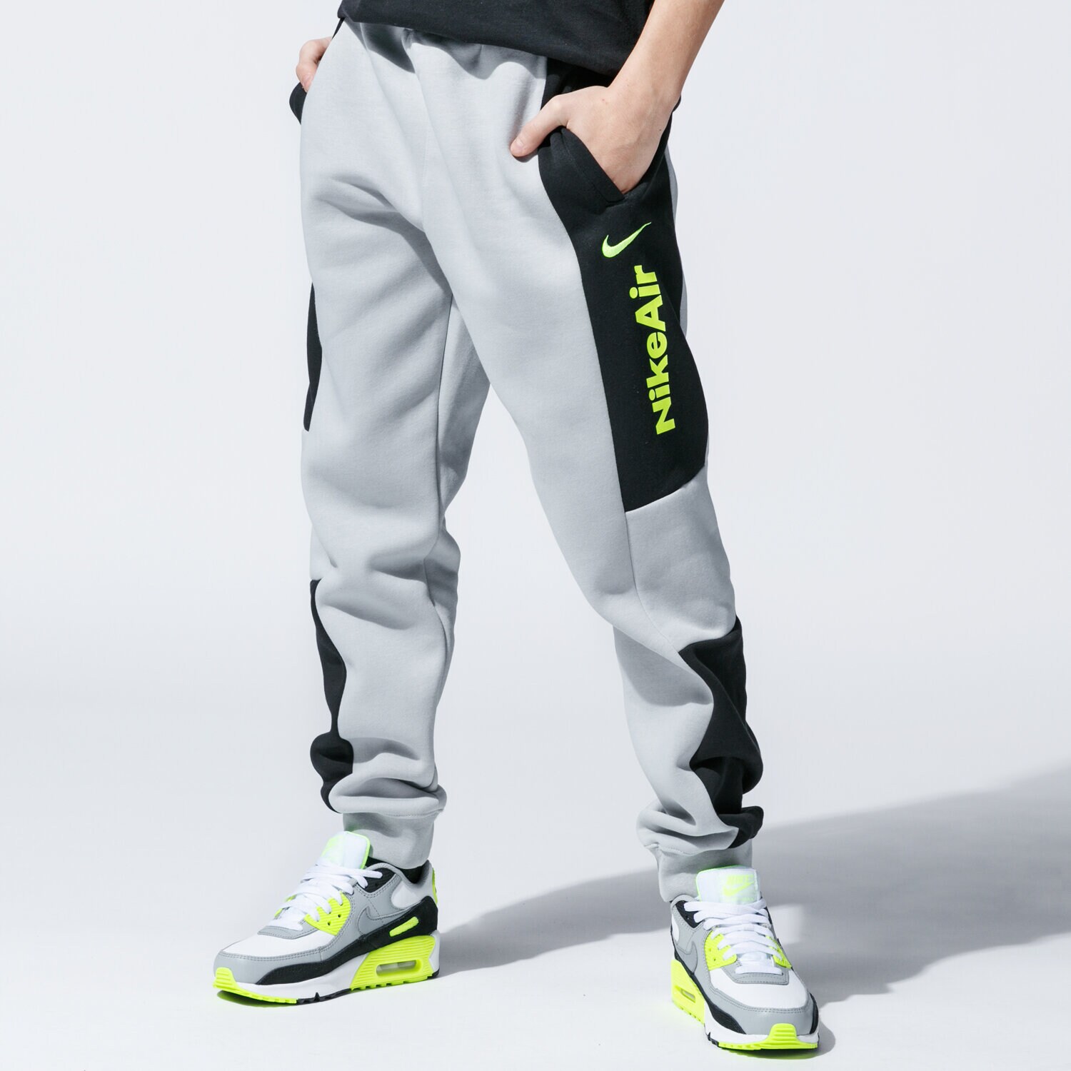 dětské kalhoty NIKE KALHOTY  AIR CJ7857-077 ŠEDÁ