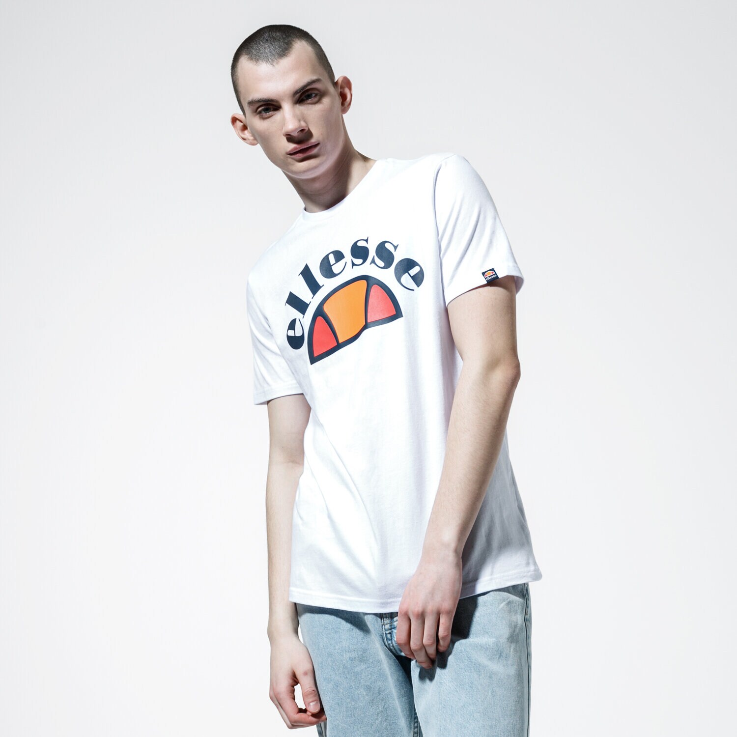 pánské tričko ELLESSE TRIČKO TEDI SHE09993WHITE BÍLÁ