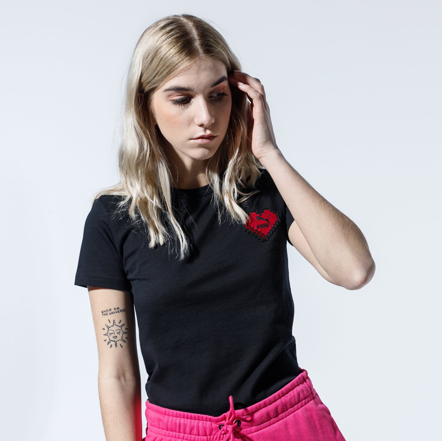 dámské tričko PUMA TRIČKO DIGITAL LOVE TEE 59706801 BÍLÁ