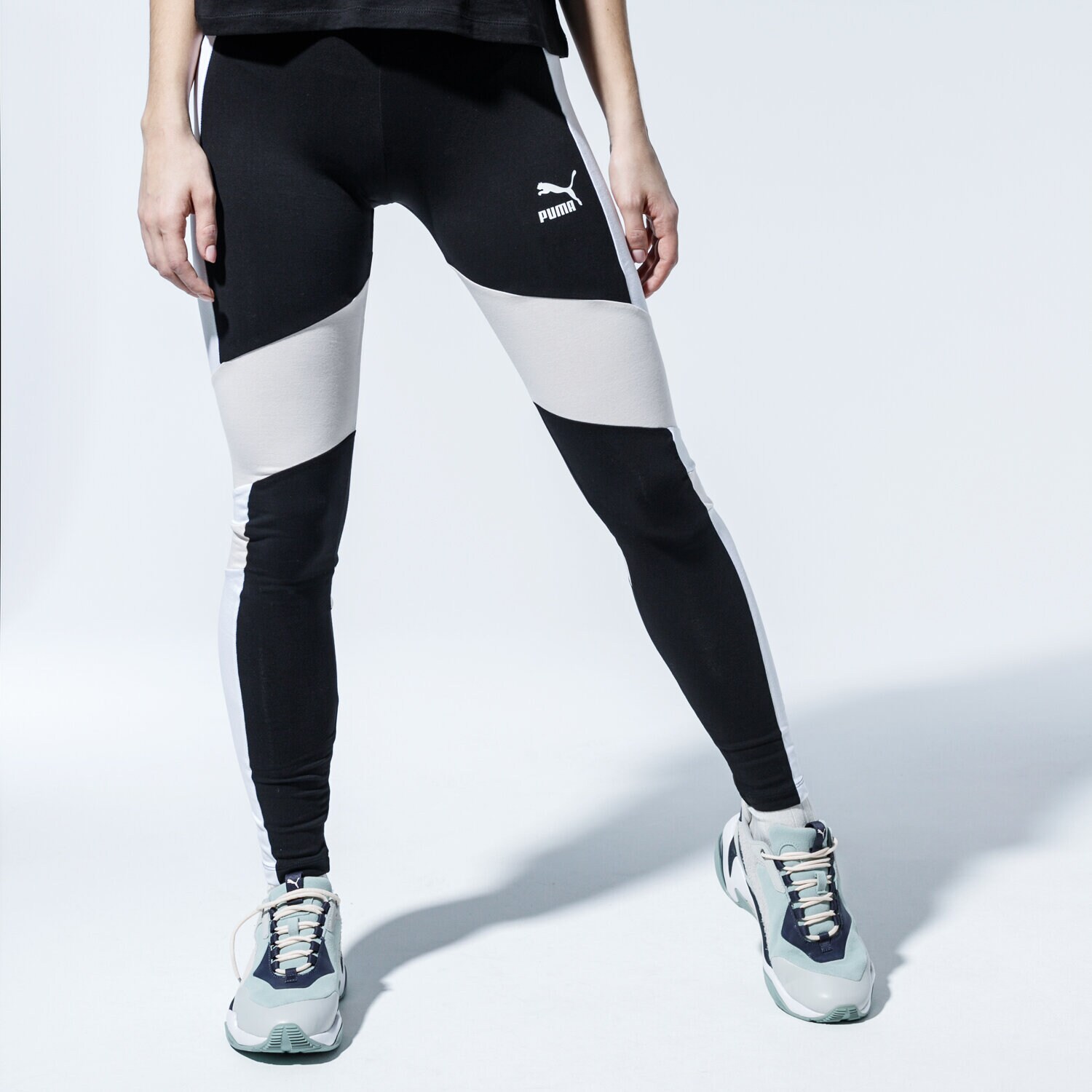 dámské kalhoty PUMA LEGGINGS TFS LEGGING 59629217 ČERNÁ