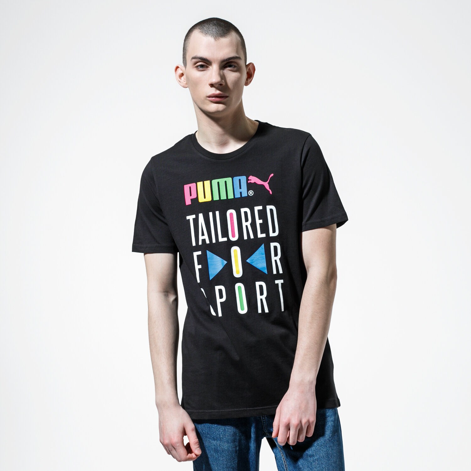 pánské tričko PUMA TRIČKO GRAPHIC TEE TFS 59716701 ČERNÁ