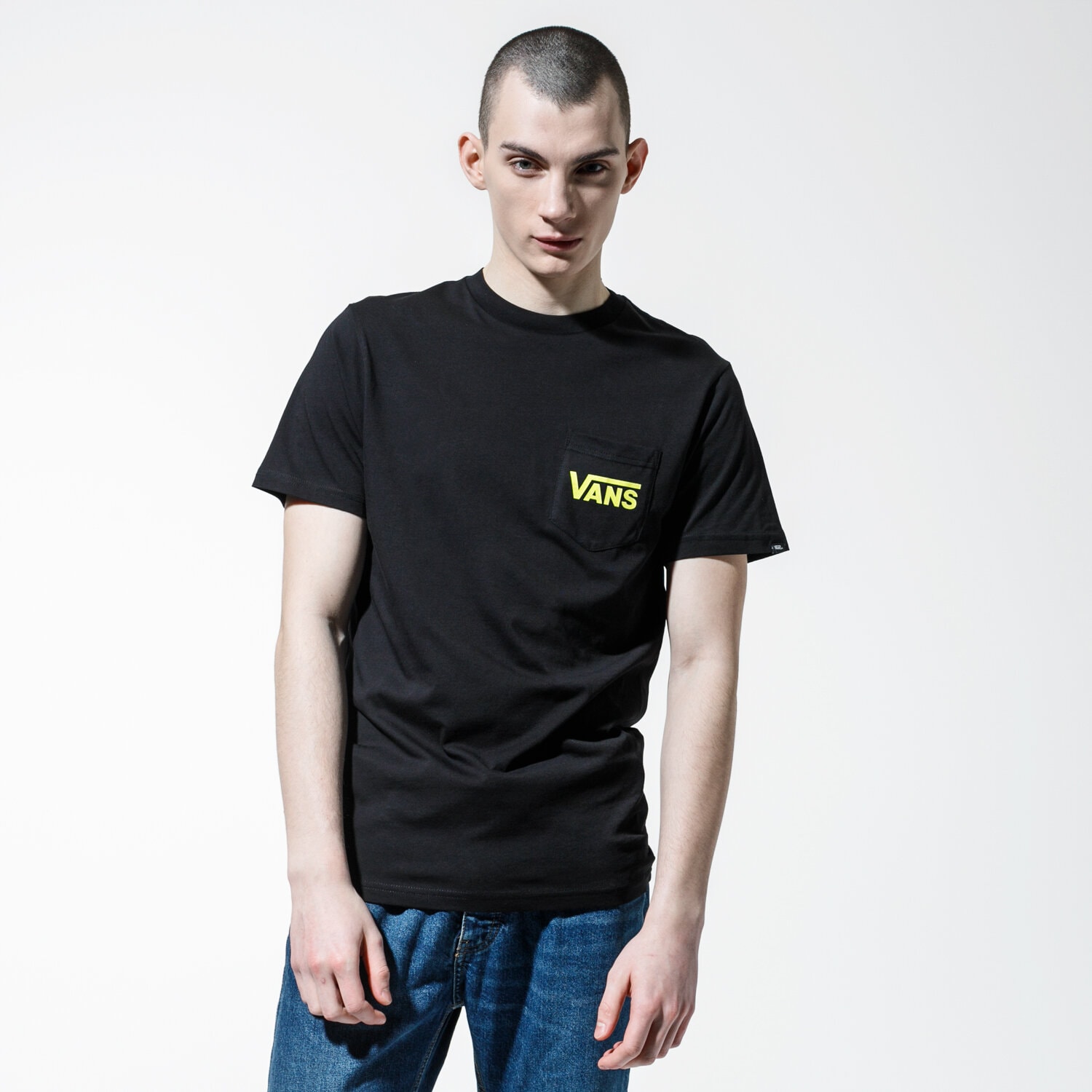 pánské tričko VANS TRIČKO MN OTW CLASSIC BLACK/SULPHUR SPRING VN0A2YQVW081 ČERNÁ
