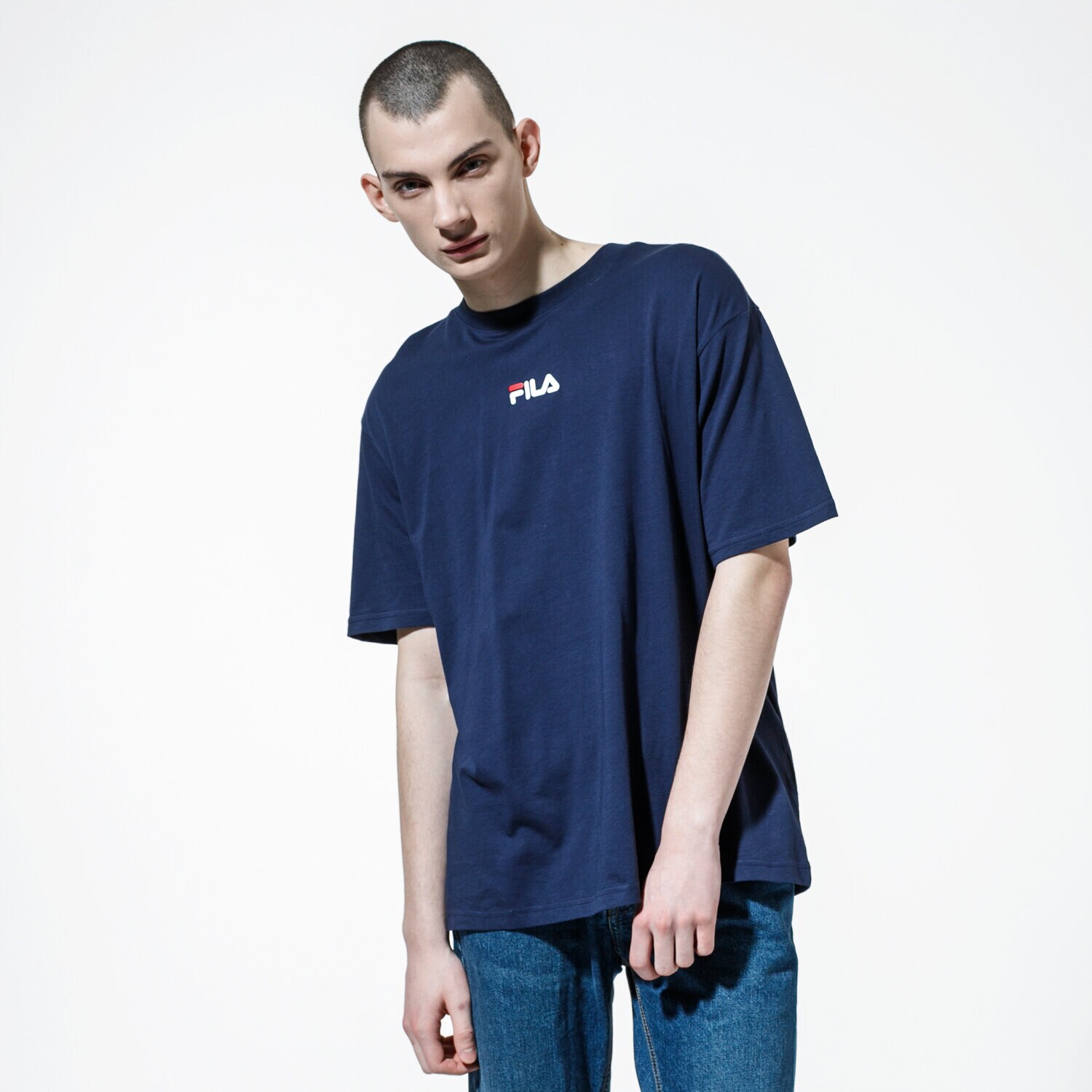 pánské tričko FILA TRIČKO BENDER TEE 687484170 TMAVOMODRÁ