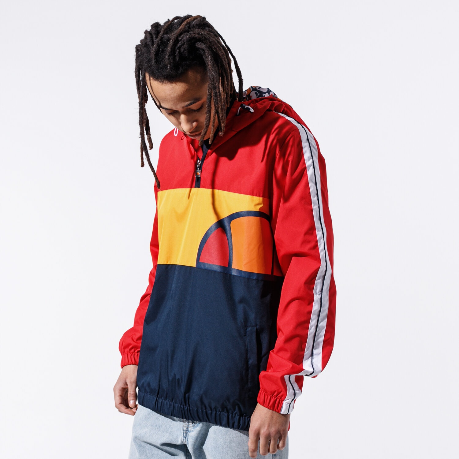 Přechodná bunda pánská (podzimní, jarní) ELLESSE BUNDA AGNOLO SHE08541RED ČERVENÁ