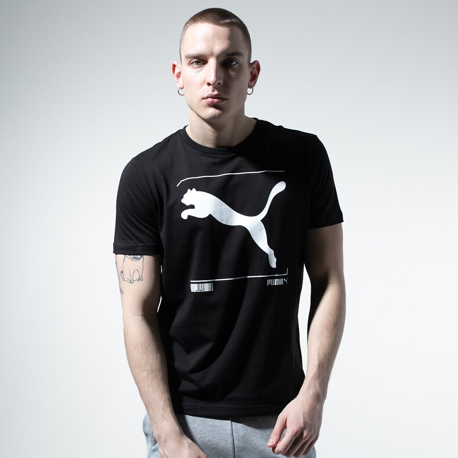 pánské tričko PUMA TRIČKO NU-TILITY GRAPHIC TEE 58155201 ČERNÁ