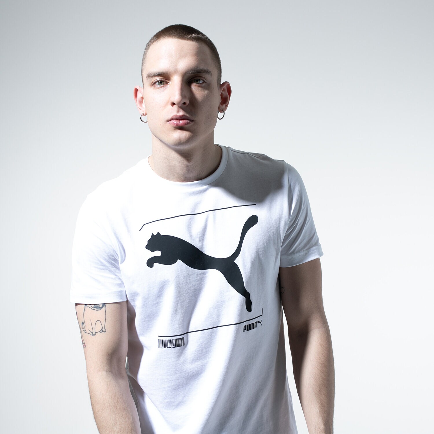 pánské tričko PUMA TRIČKO NU-TILITY GRAPHIC TEE 58155202 BÍLÁ