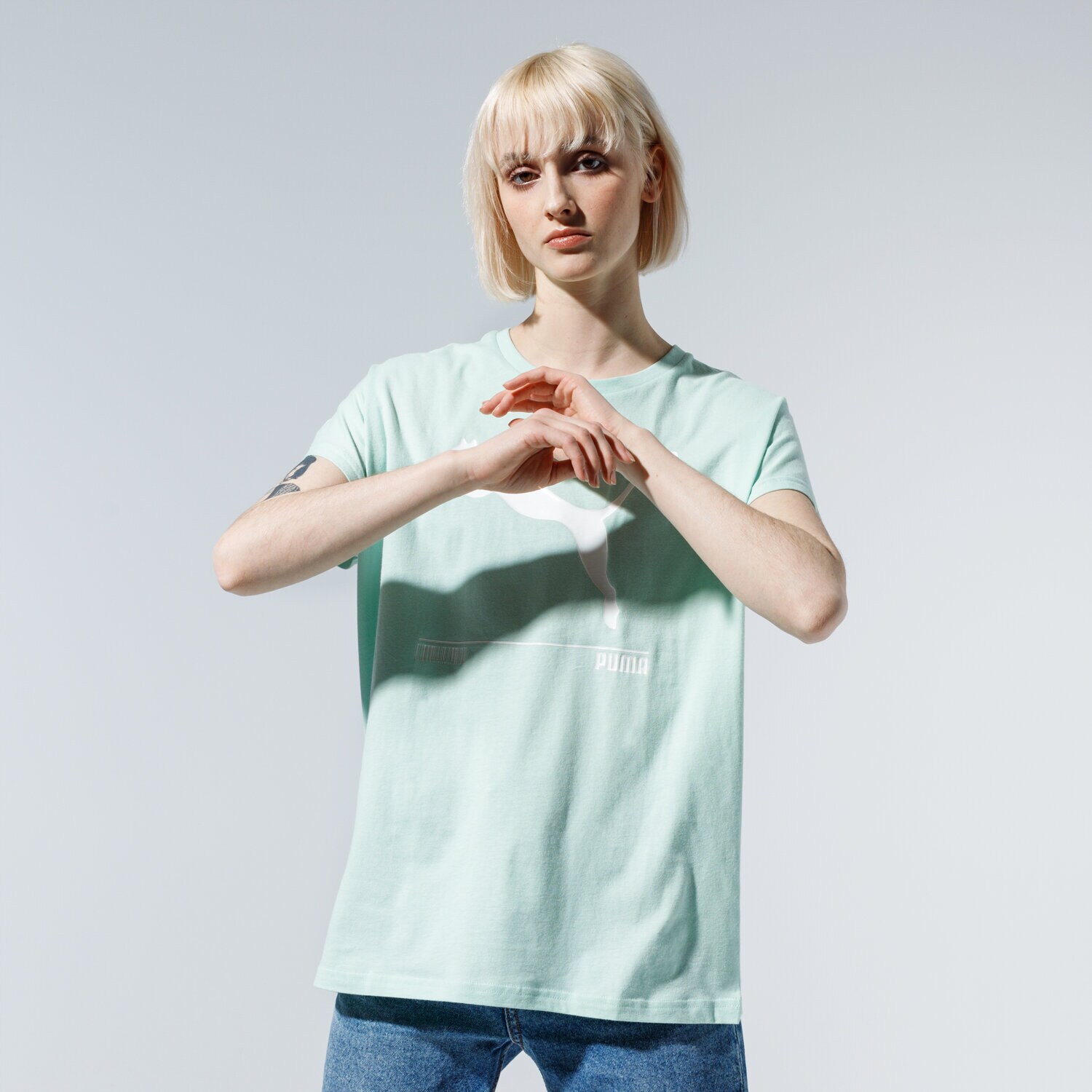 dámské tričko PUMA TRIČKO NU-TILITY TEE 58137132 ZELENÁ