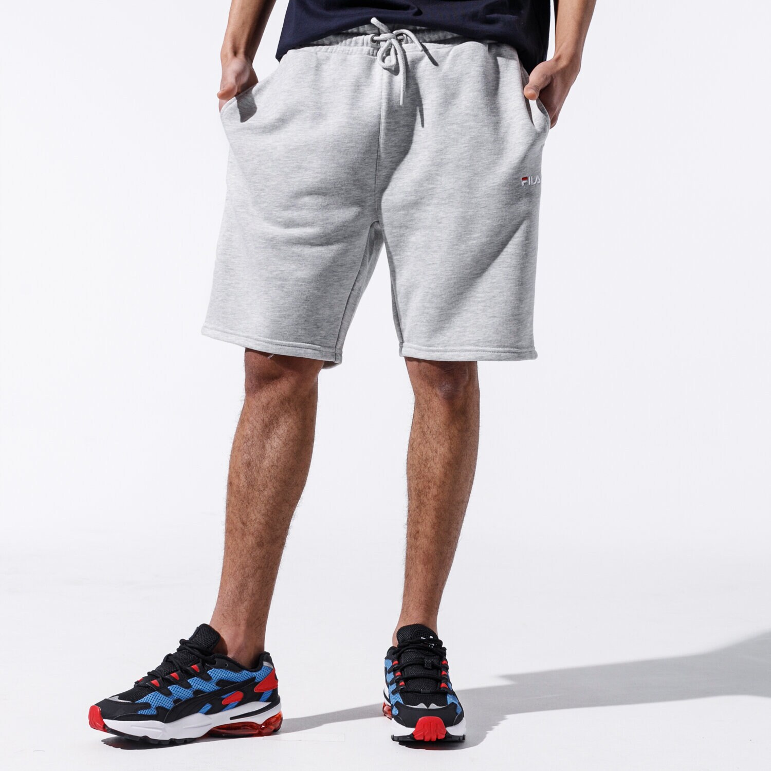 pánské kraťasy FILA ŠORTKY  ELDON SWEAT SHORTS 688167B13 ŠEDÁ