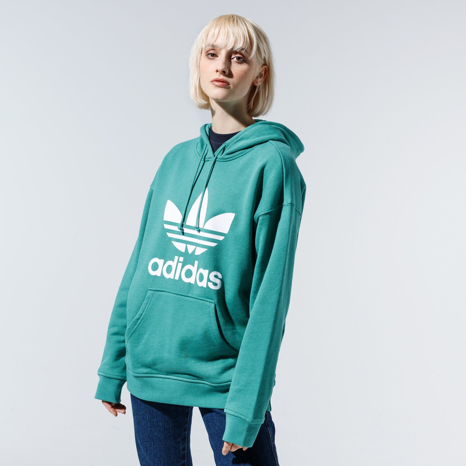 dámská mikina ADIDAS MIKINA S KAPUCÍ TRF HOODIE FM3297 ZELENÁ
