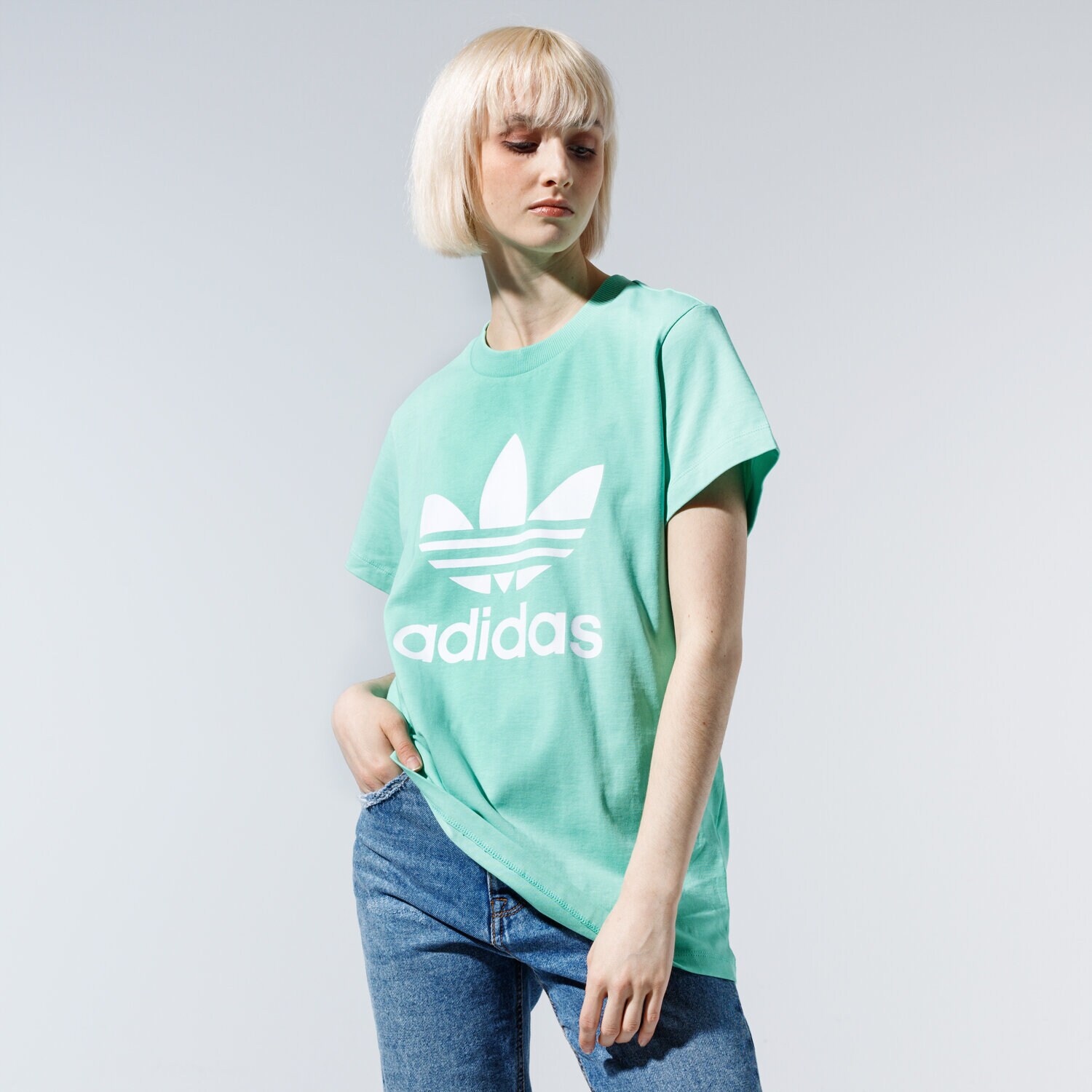 dámské tričko ADIDAS TRIČKO BOYFRIEND TEE FM3316 ZELENÁ