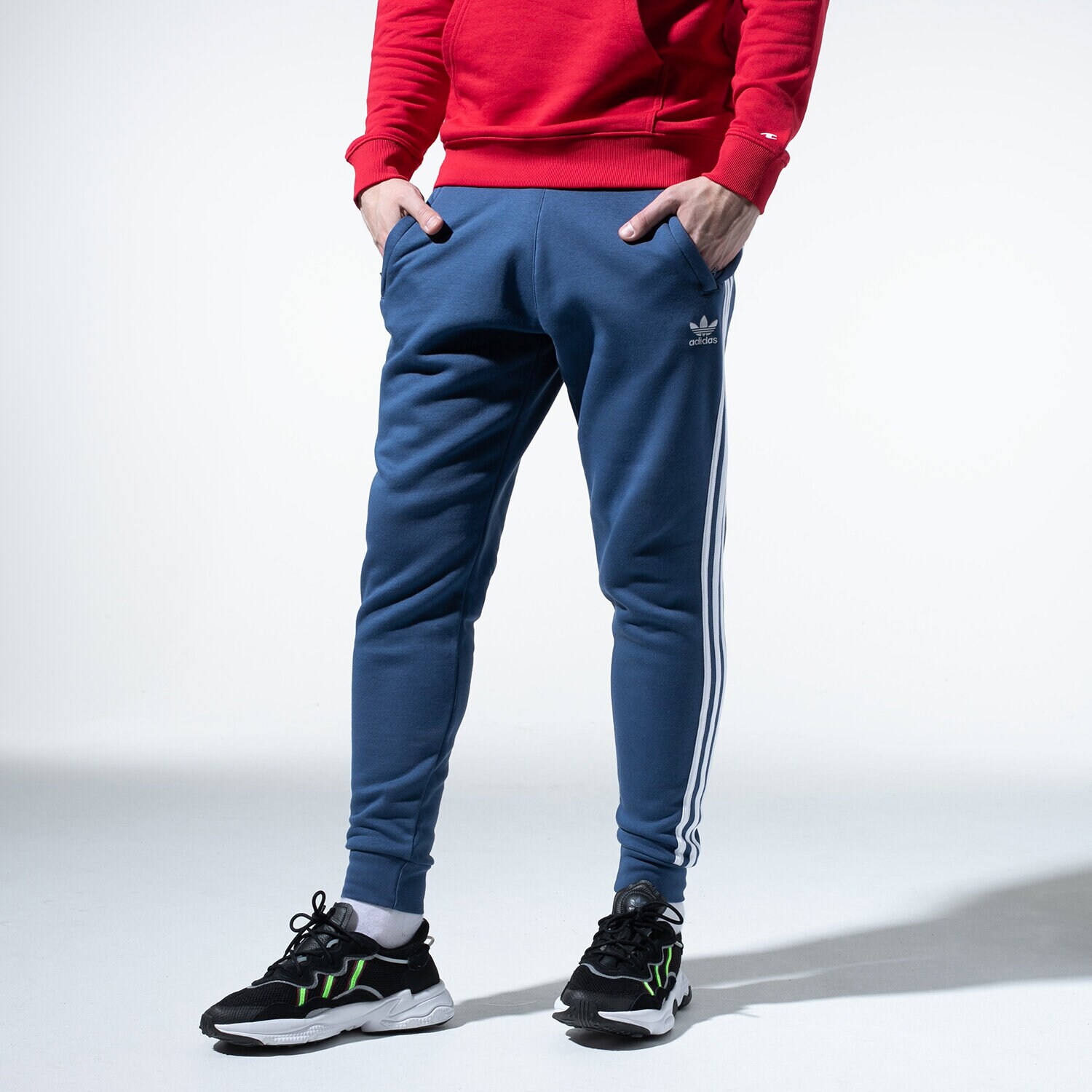 pánské kalhoty ADIDAS KALHOTY  3-STRIPES PANT FM3768 TMAVOMODRÁ
