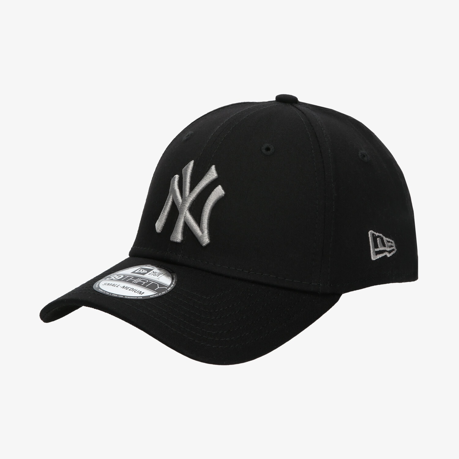 pánská kšiltovka NEW ERA ČEPICE ESSENTIAL 39THIRTY NYY BLK/GREY NEW YORK YANK 12285503 ČERNÁ