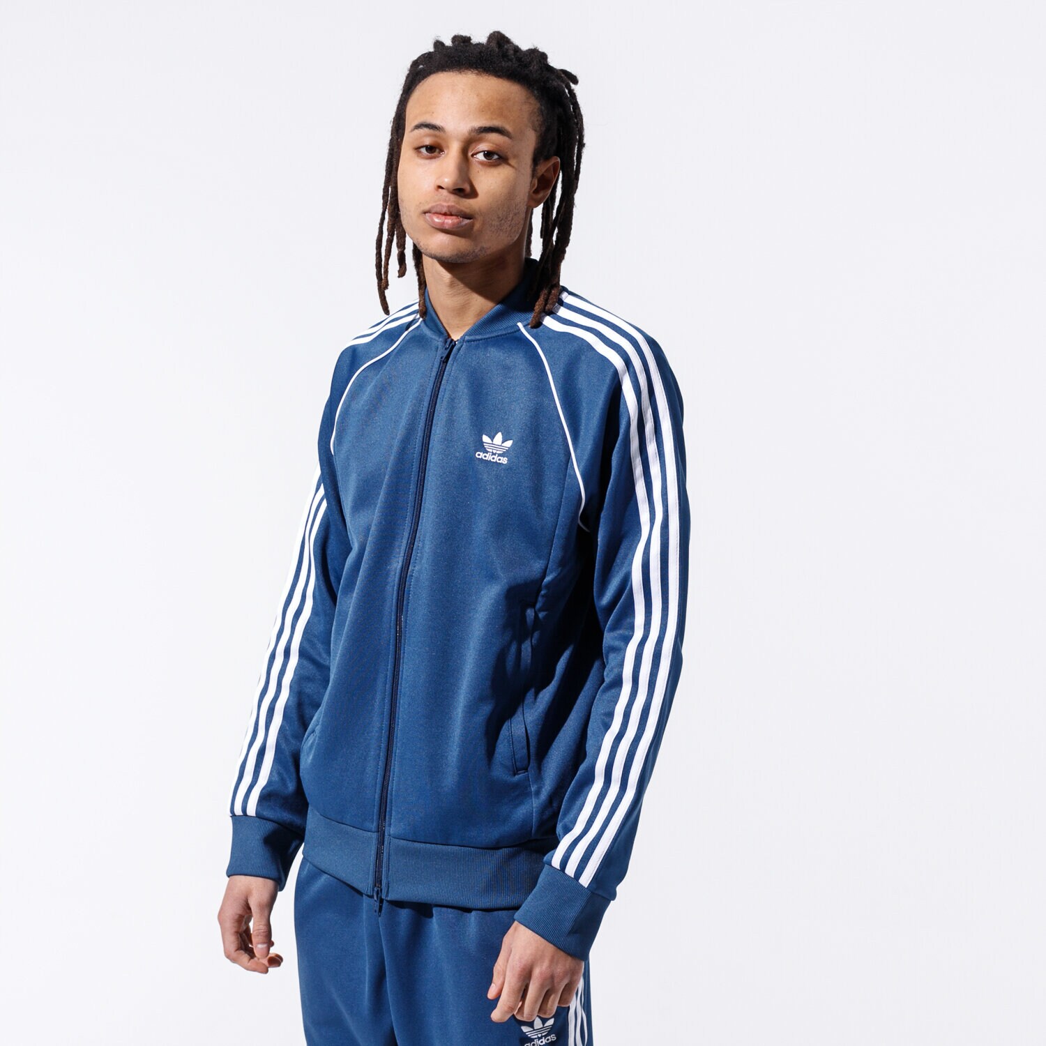 pánská mikina ADIDAS MIKINA SST TT FM3804 TMAVOMODRÁ