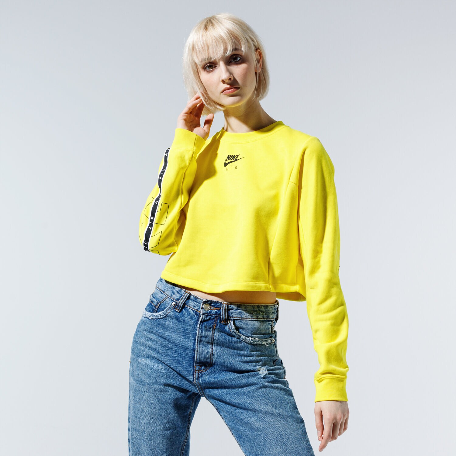 dámská mikina NIKE MIKINA AIR CJ3115-731 ŽLUTÁ