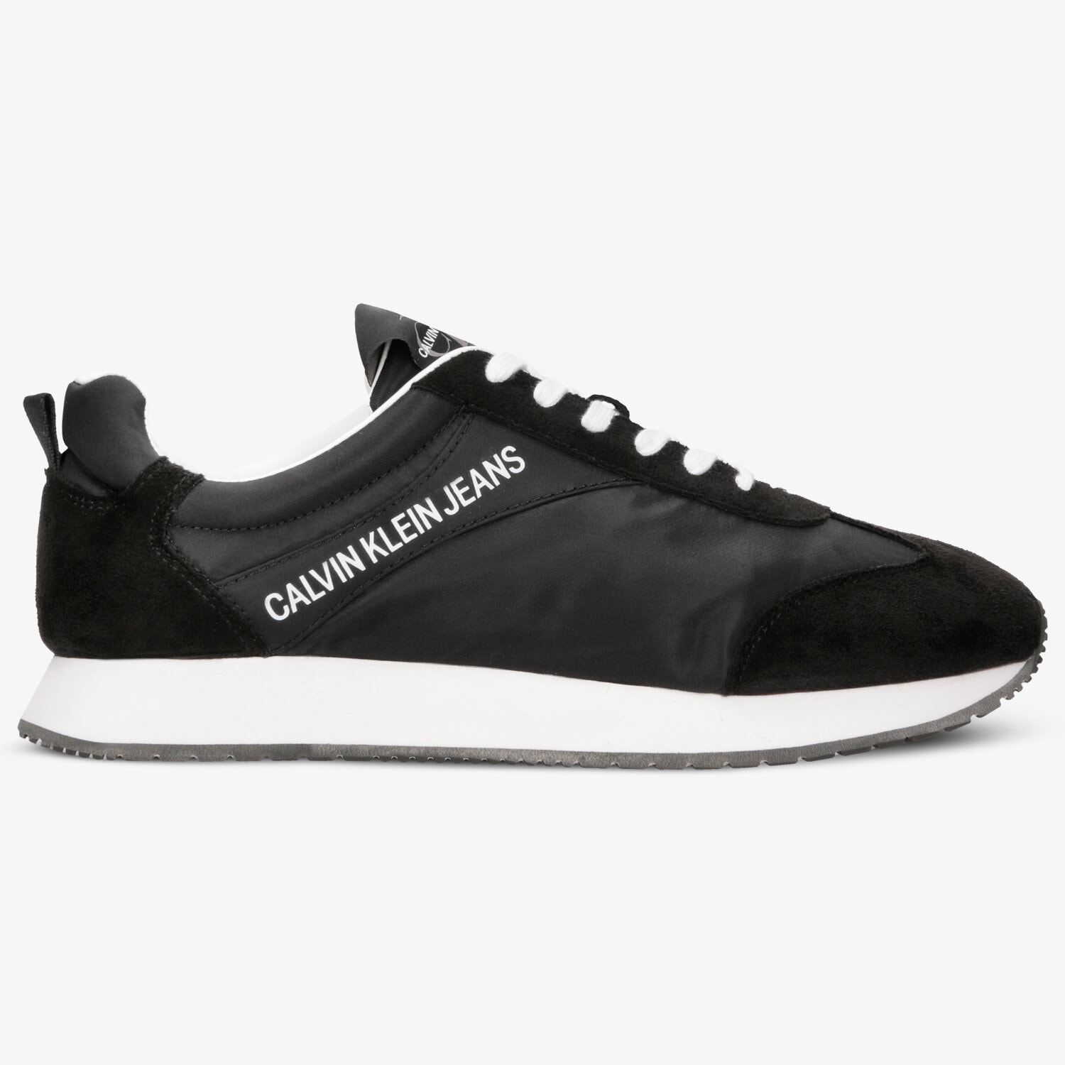 pánské tenisky CALVIN KLEIN JERROLD NYLON/SUEDE S0581BLK ČERNÁ