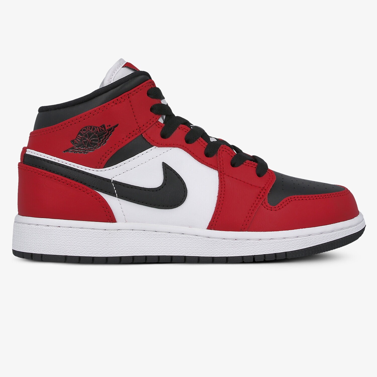 dětské tenisky AIR JORDAN 1 MID 554725-069 ČERVENÁ