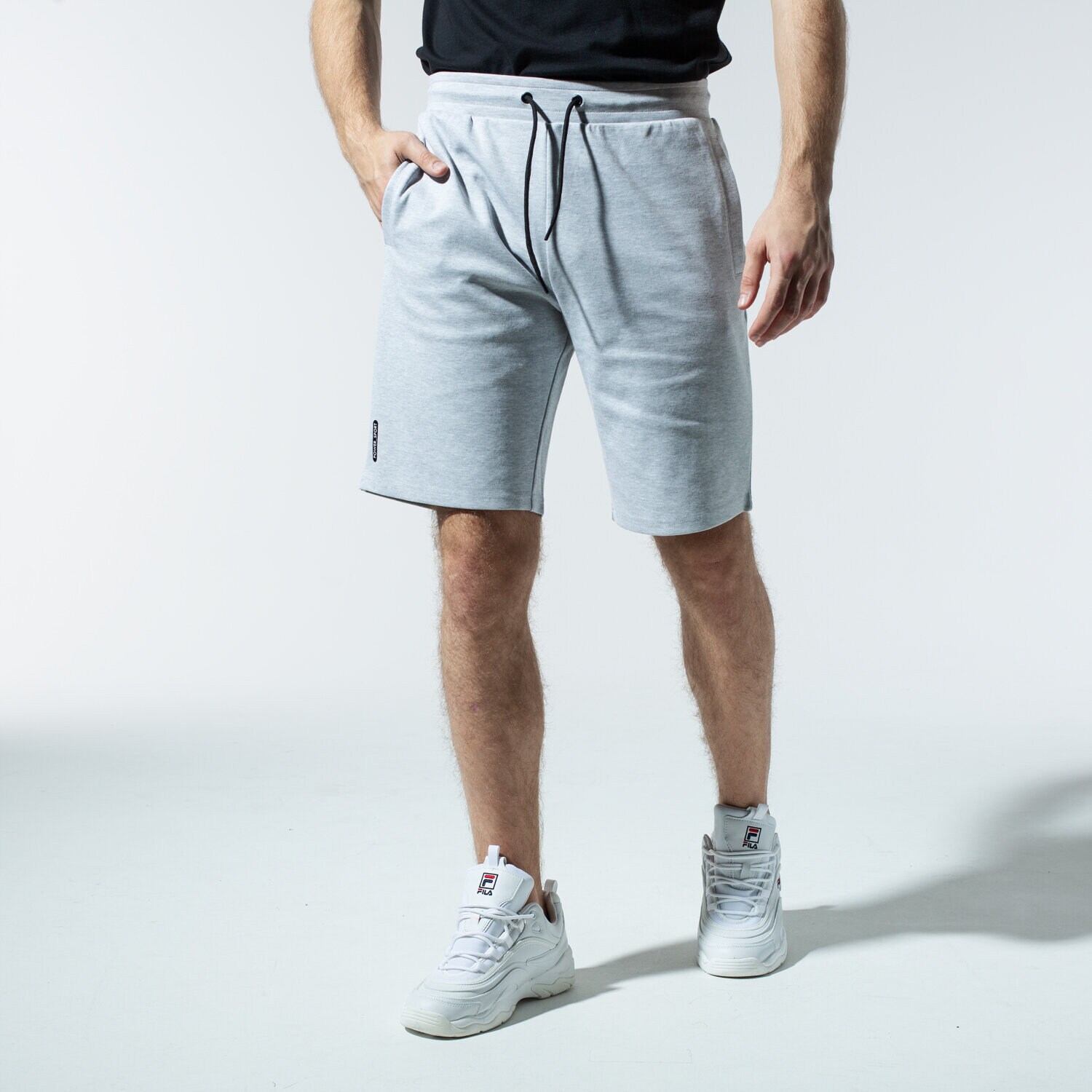 pánské kraťasy HAHA66 ŠORTKY  ELASTIC SHORTS HA120SZM84003 ŠEDÁ