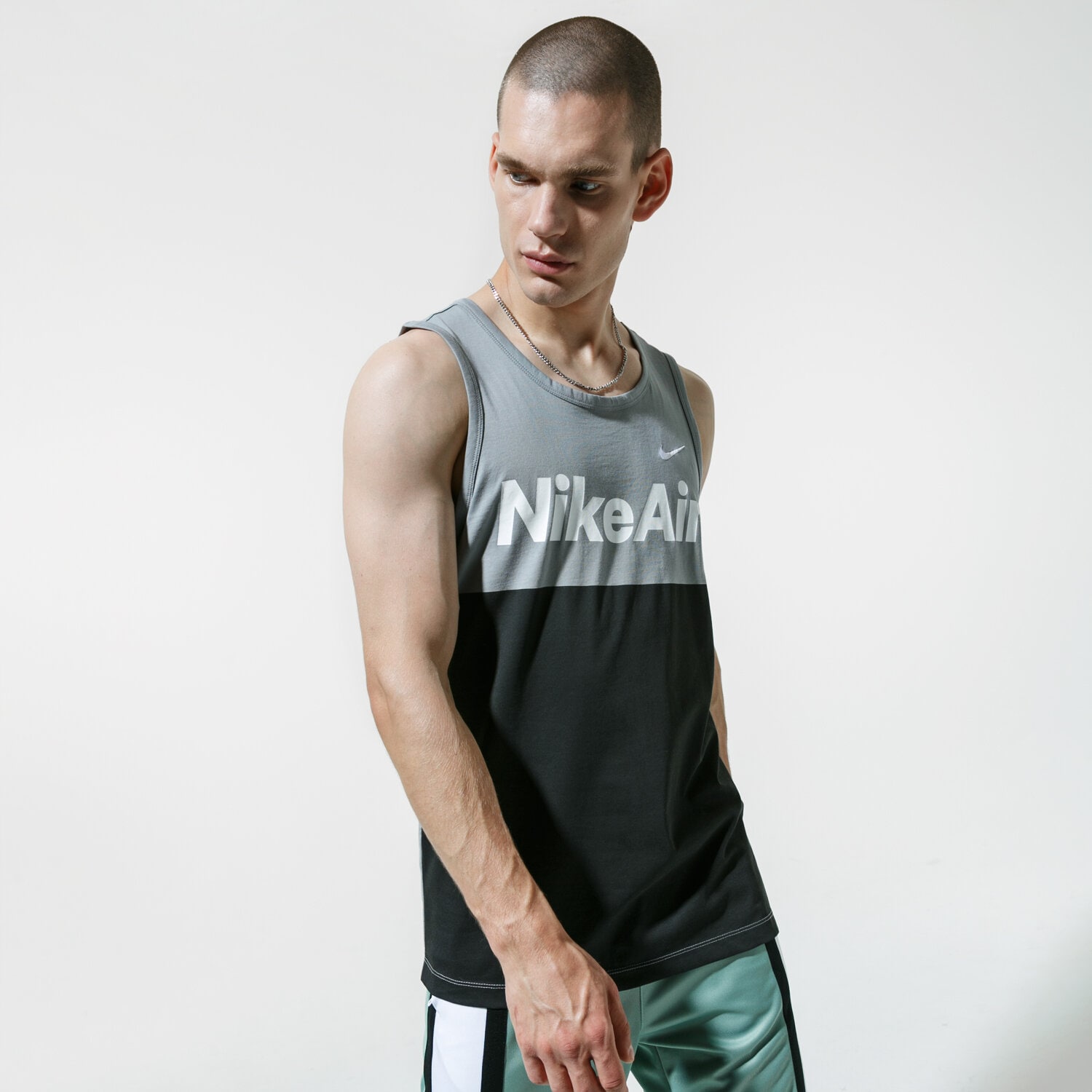 pánská košile NIKE TOP M NSW AIR TOP CQ5146-073 ČERNÁ