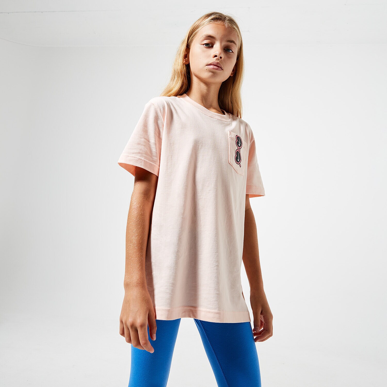 dětské tričko NIKE TRIČKO G NSW TEE SUNGLASS PKT BOYFRND CV2204-664 RŮŽOVÁ
