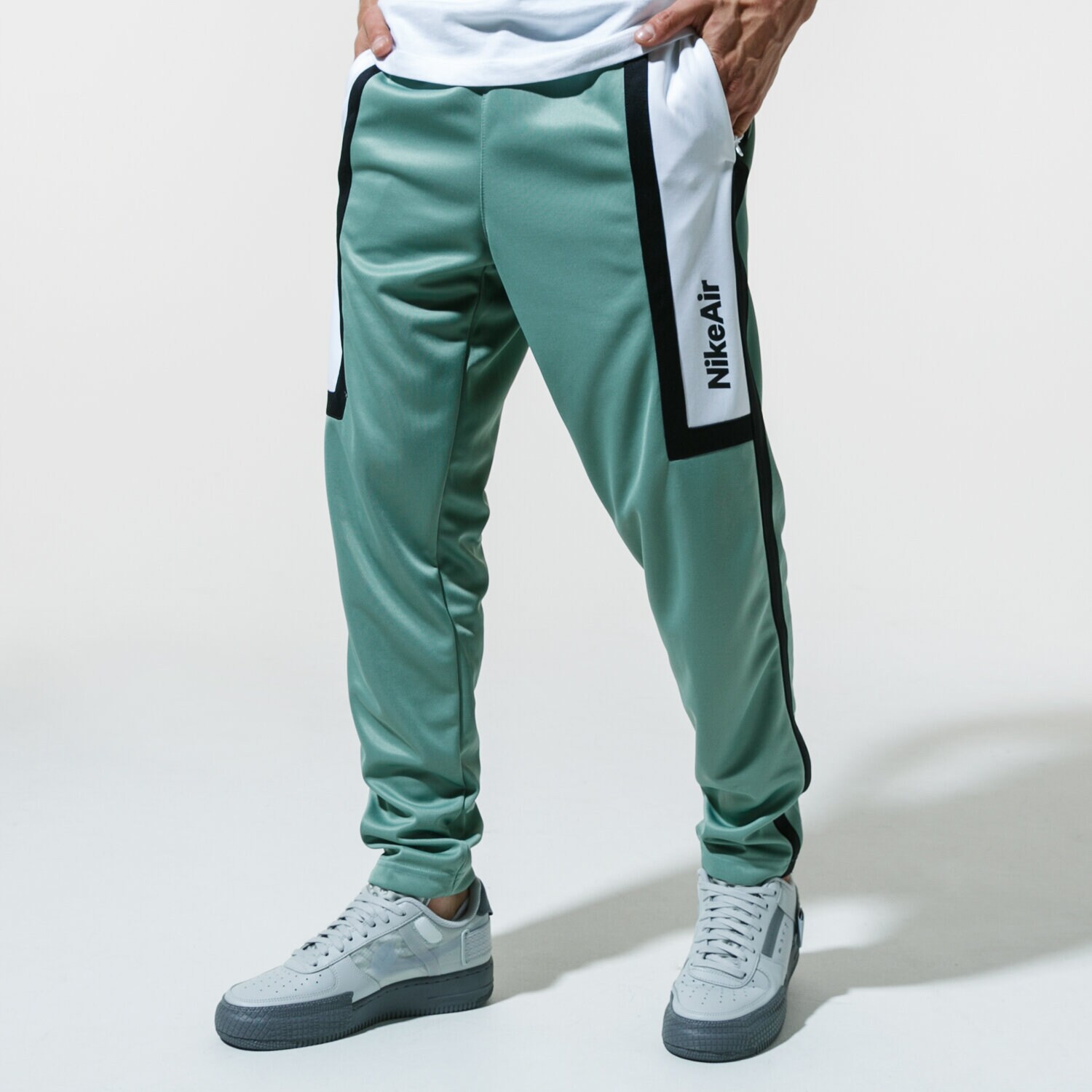 pánské kalhoty NIKE KALHOTY  AIR CJ4838-352 ZELENÁ