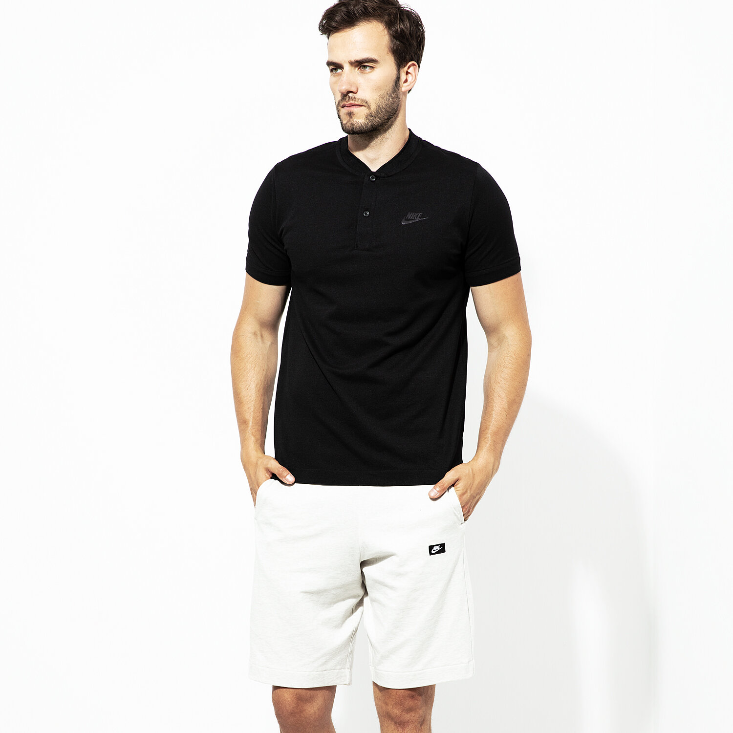 pánské polo tričko NIKE TRIČKO M NSW GSP TRIČKO SS 886255-010 ČERNÁ
