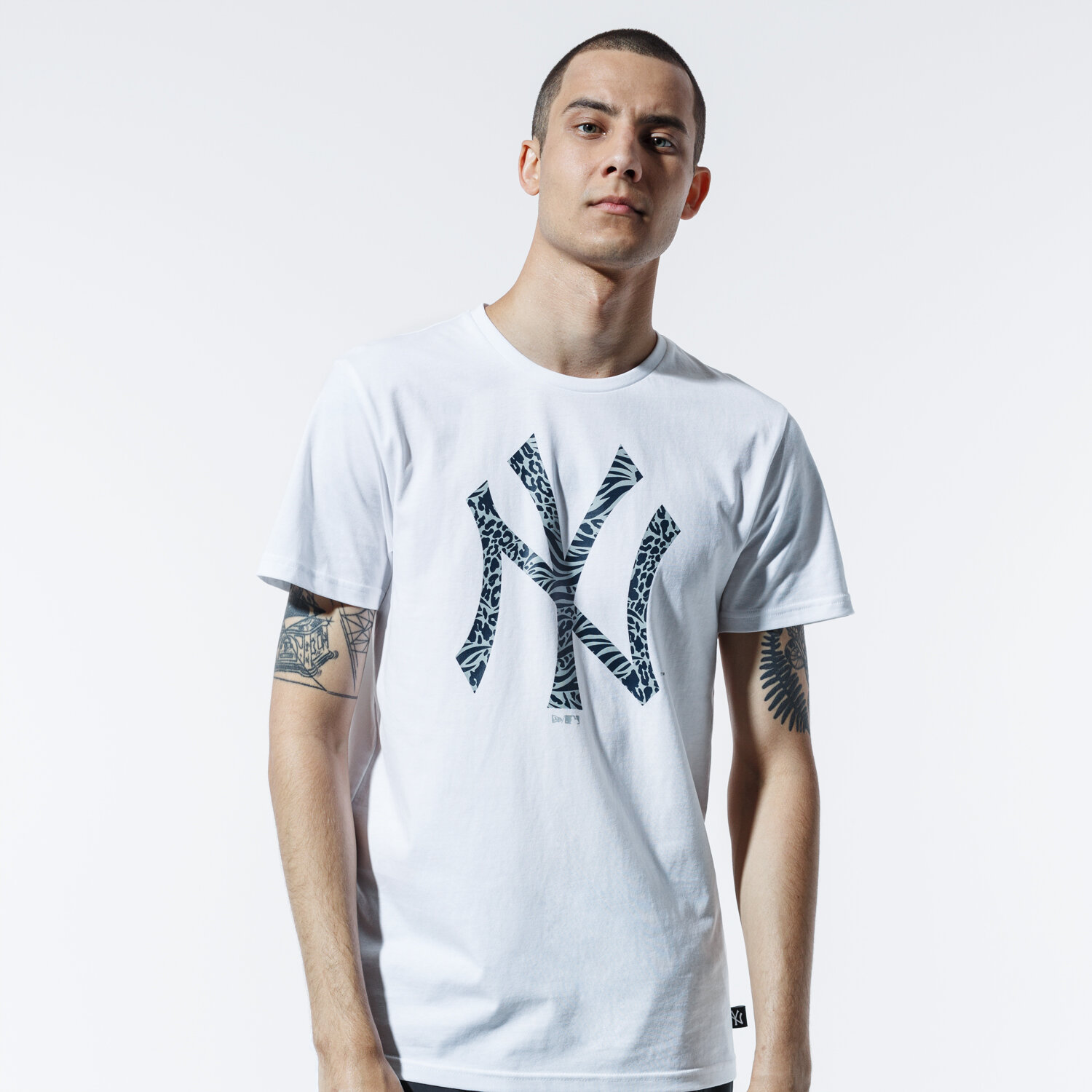 pánské tričko NEW ERA TRIČKO MLB PRINT INFILL TEE NEYYAN WHI 12369838 BÍLÁ