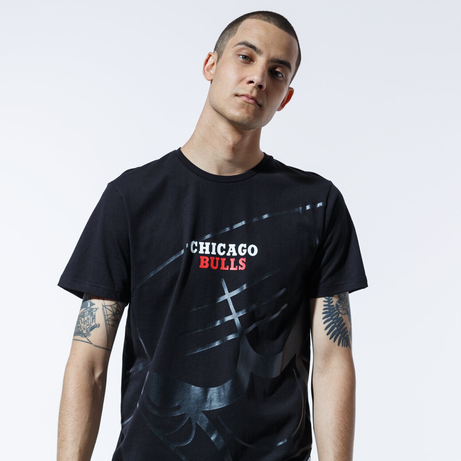 pánské tričko NEW ERA TRIČKO NBA BIG LOGO TEE CHIBUL BLK 12369805 ČERNÁ
