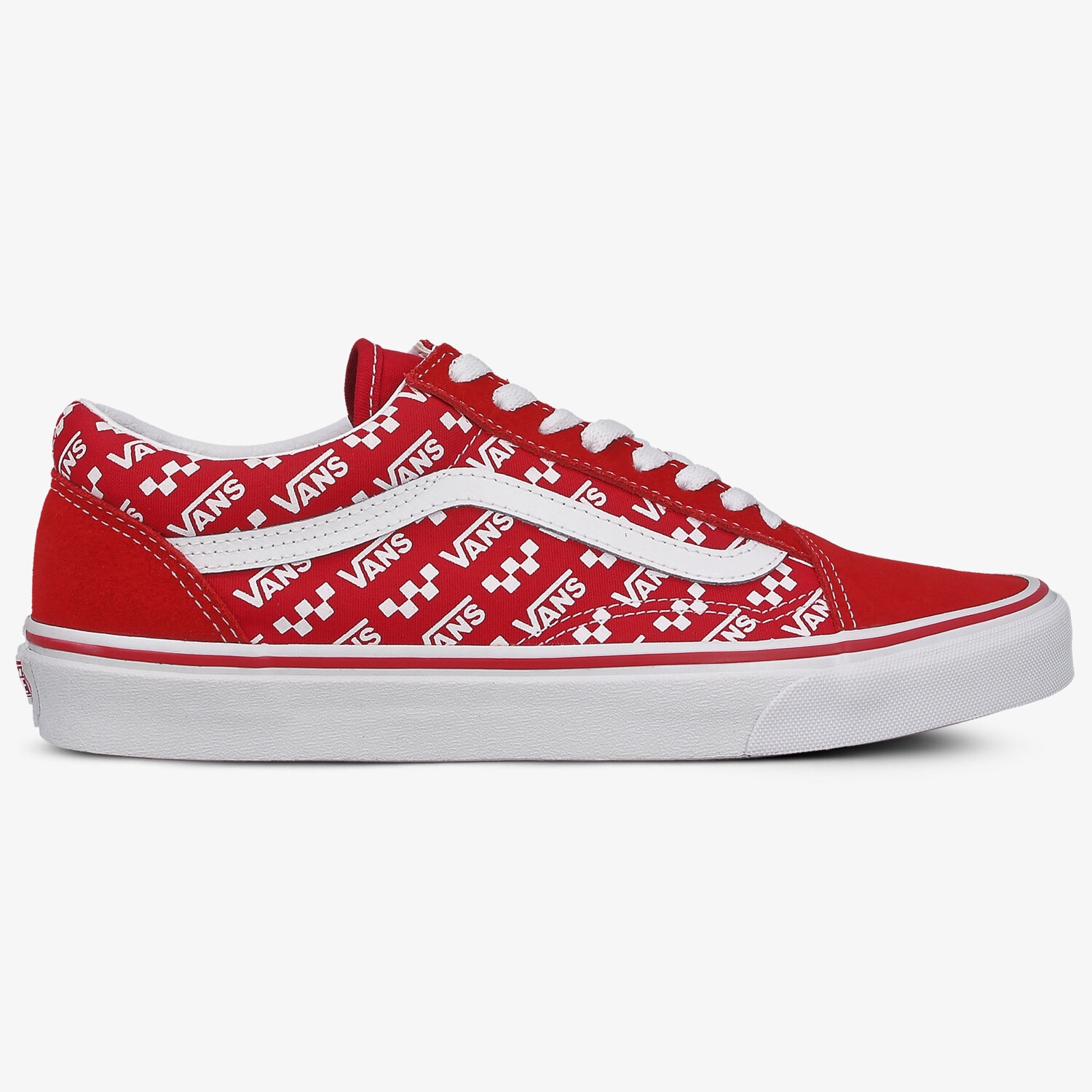 pánské skate boty (skateboardové) VANS UA OLD SKOOL VN0A4U3BW351 ČERVENÁ