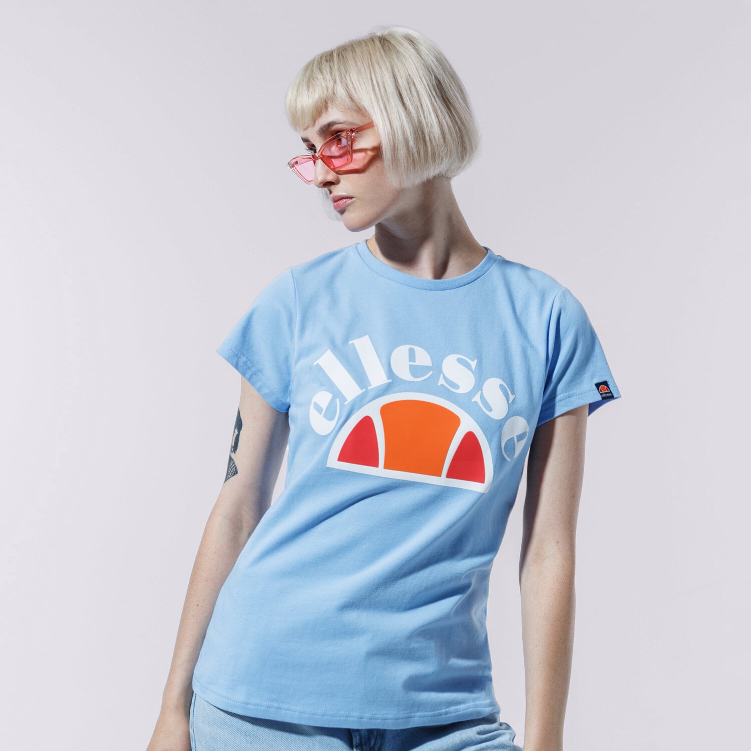 dámské tričko ELLESSE TRIČKO CINE SGE09978LIGHTBLUE MODRÁ