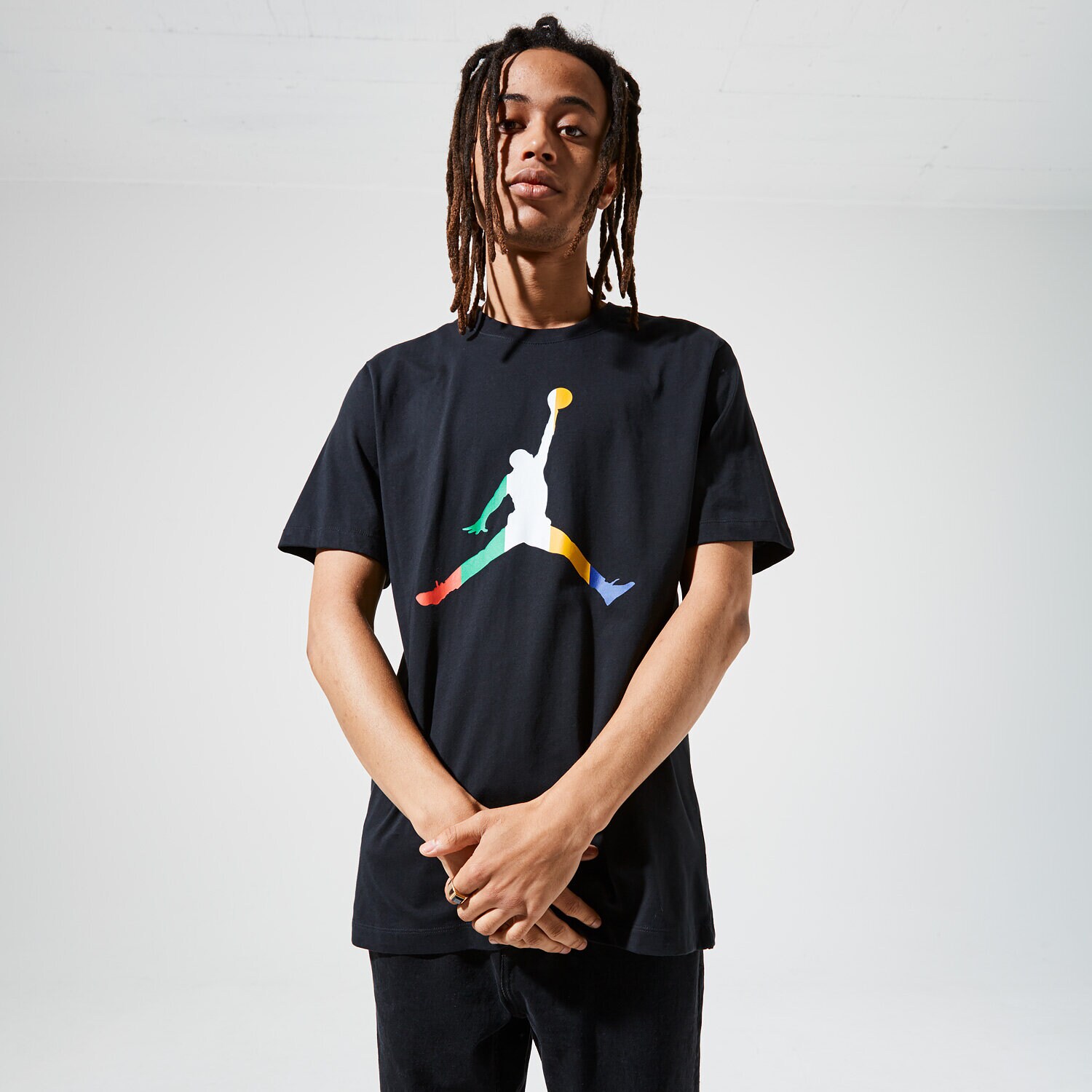 pánské tričko JORDAN TRIČKO M J SPRT DNA JUMPMAN SS CREW CU1974-010 ČERNÁ