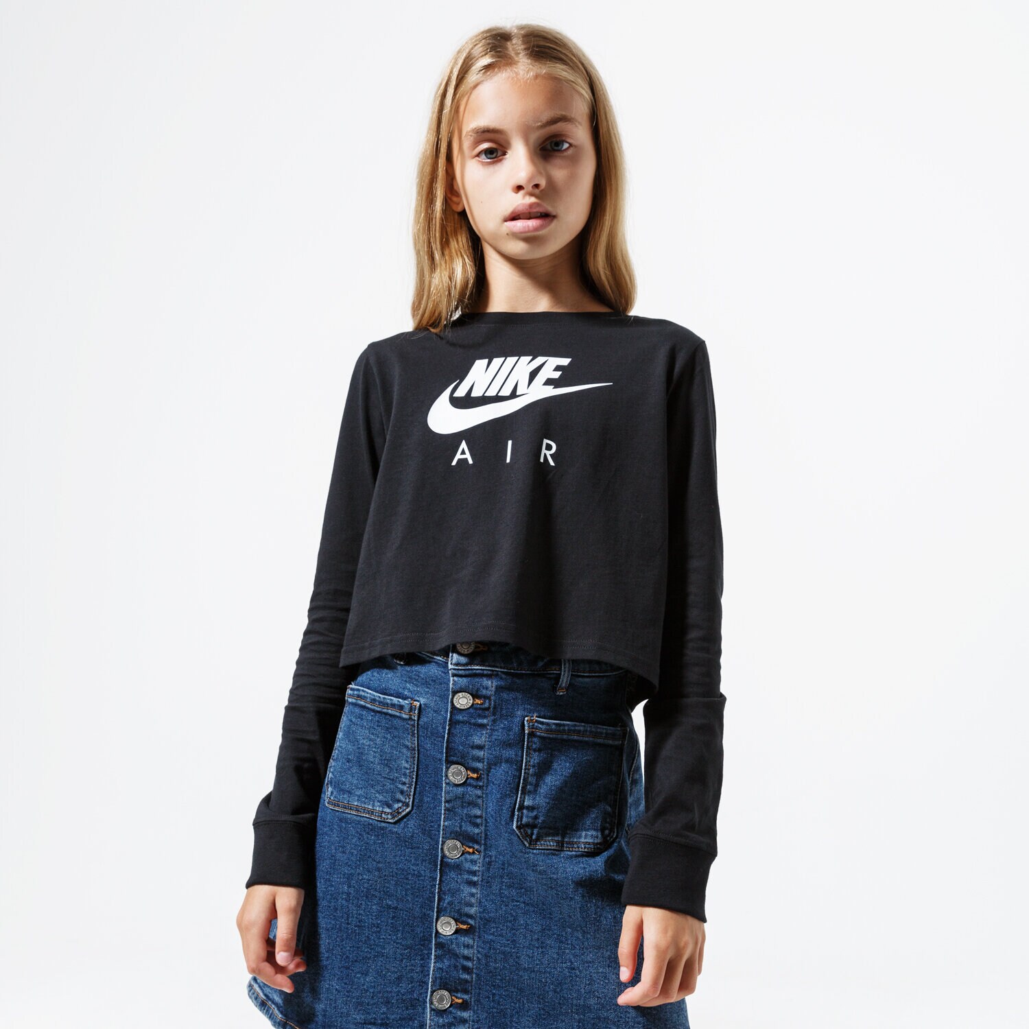 dětské tričko NIKE TRIČKO SPORTSWEAR CV2186-010 ČERNÁ