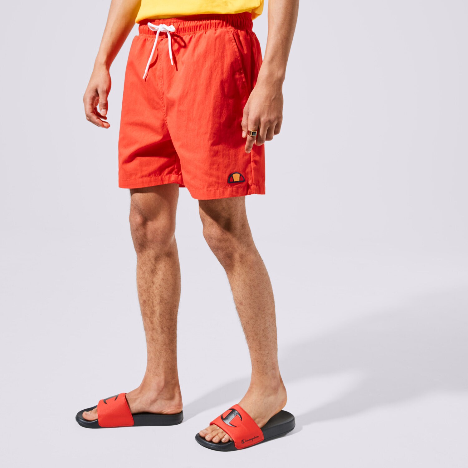 pánské kraťasy ELLESSE ŠORTKY  HUGU SHE09977RED ČERVENÁ