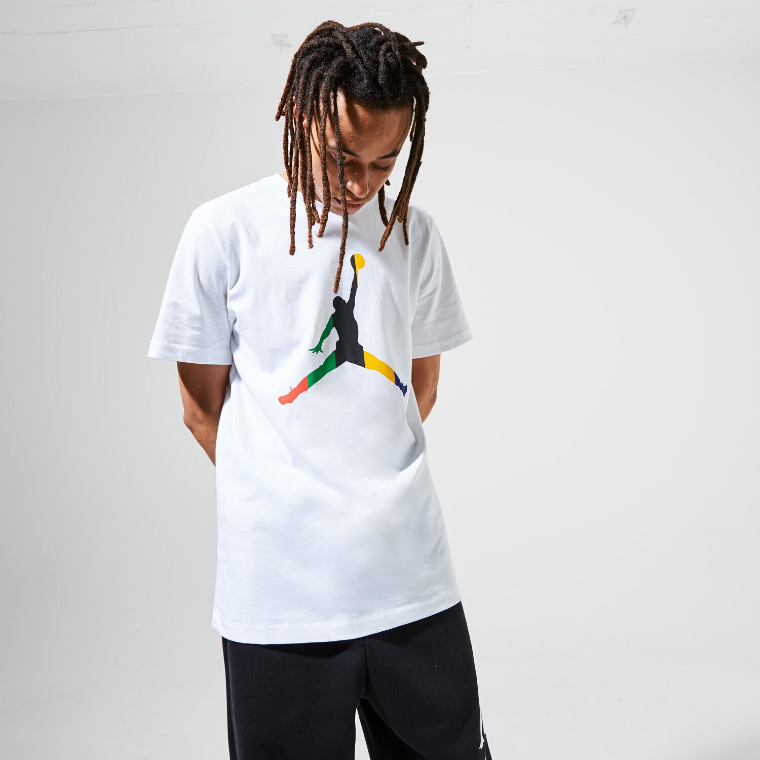 pánské tričko JORDAN TRIČKO M J SPRT DNA JUMPMAN SS CREW CU1974-100 BÍLÁ
