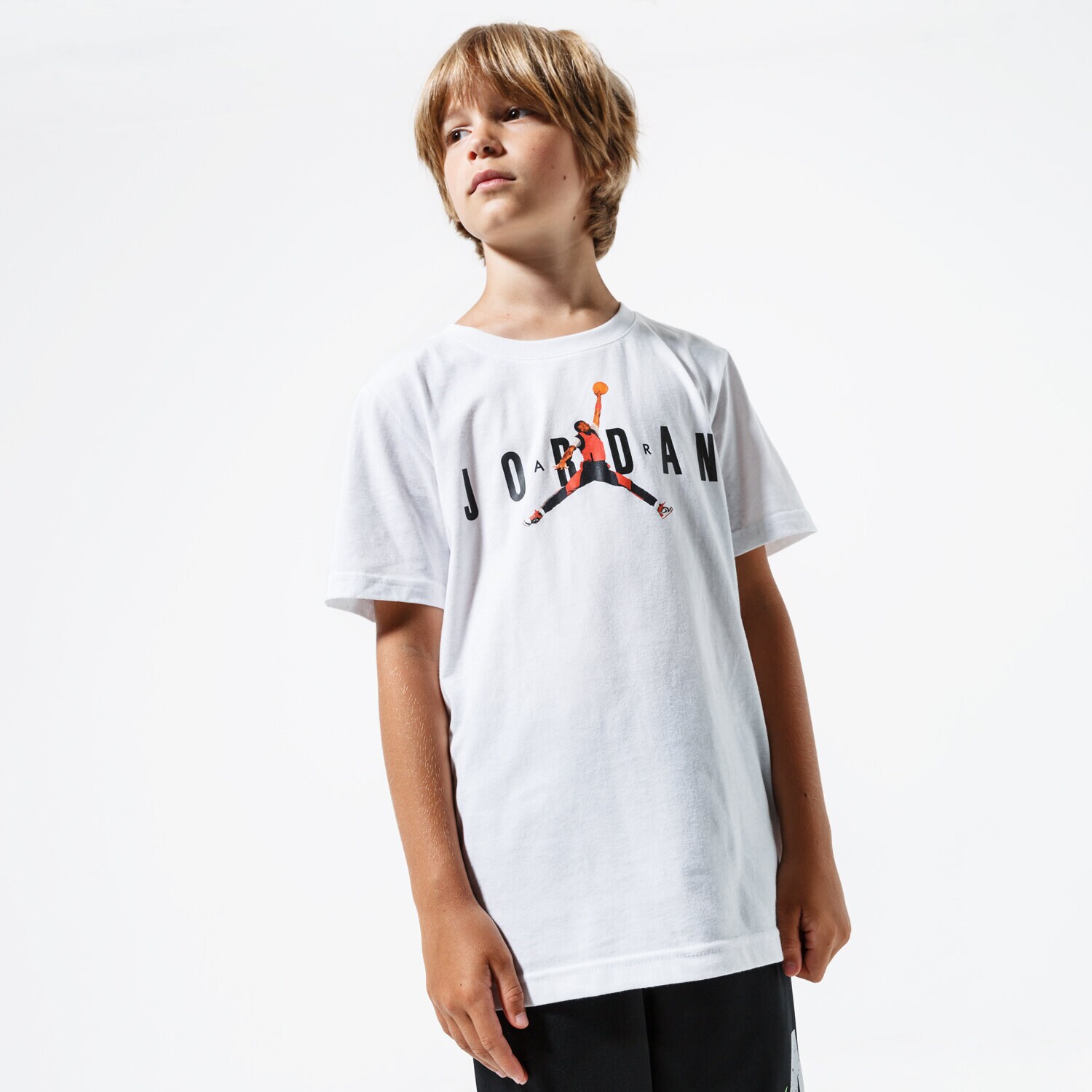 dětské tričko JORDAN TRIČKO BRAND CREW 3 TEE 956780-001-EH BÍLÁ