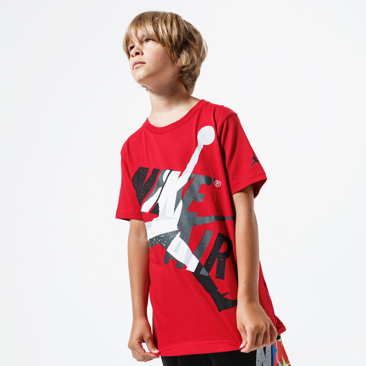 dětské tričko JORDAN TRIČKO JUMPMAN OS CLASSIC GRAPHIC 956901-R78-EH ČERVENÁ