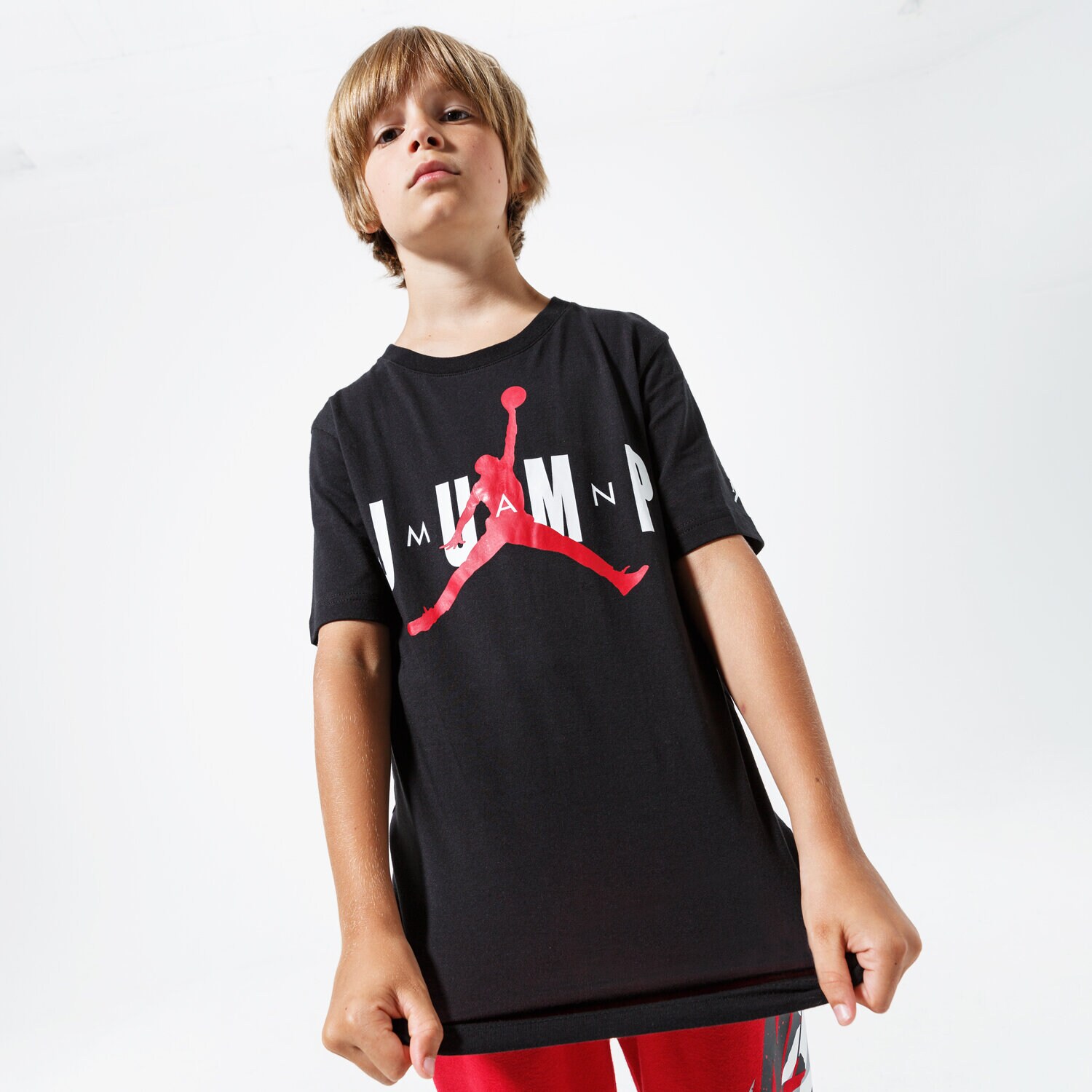 dětské tričko JORDAN TRIČKO JDB MJ SS CREW 2 TEE 956869-023-EH ČERNÁ