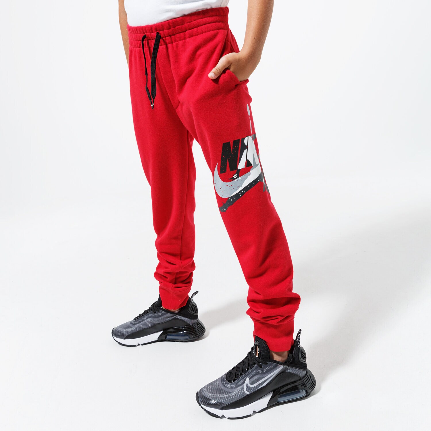 dětské kalhoty JORDAN KALHOTY  JDB JUMPMAN CLASSICS II PANT 956904-R78-EH ČERVENÁ