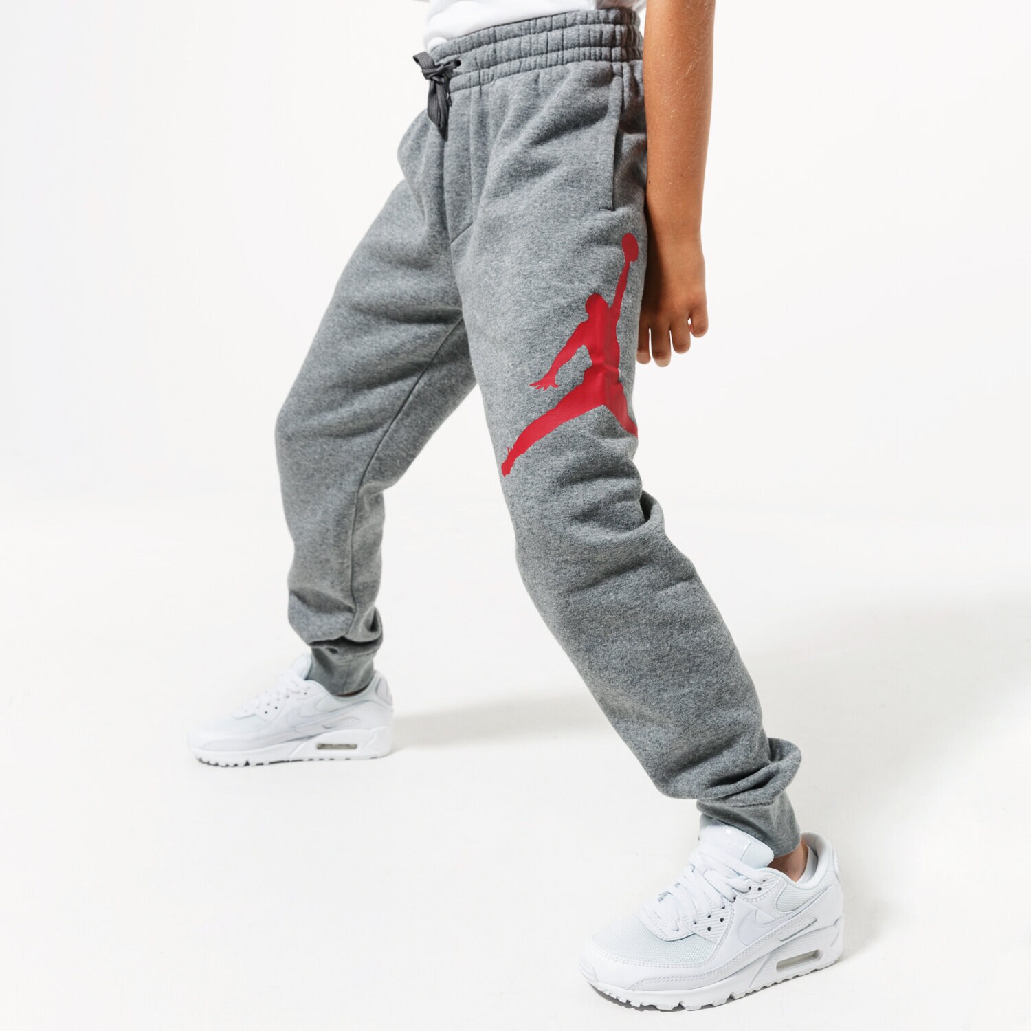 dětské kalhoty JORDAN KALHOTY  JDB JUMPMAN LOGO FLEECE PANT BOY 956327-GEH ŠEDÁ