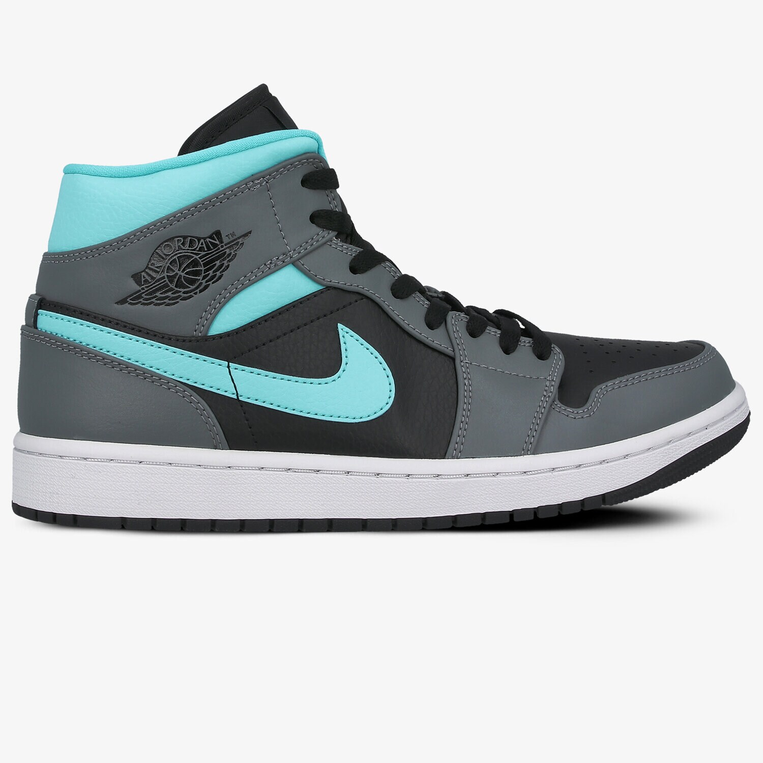 pánské tenisky AIR JORDAN 1 MID 554724-063 ŠEDÁ