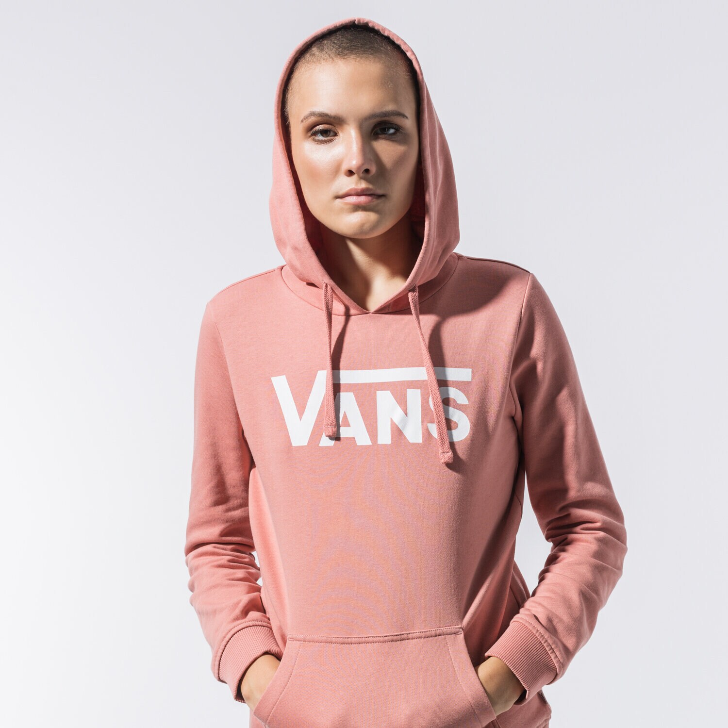 dámská mikina VANS MIKINA S KAPUCÍ CLASSIC V II HOODIE VN0A53OVZLS1 RŮŽOVÁ