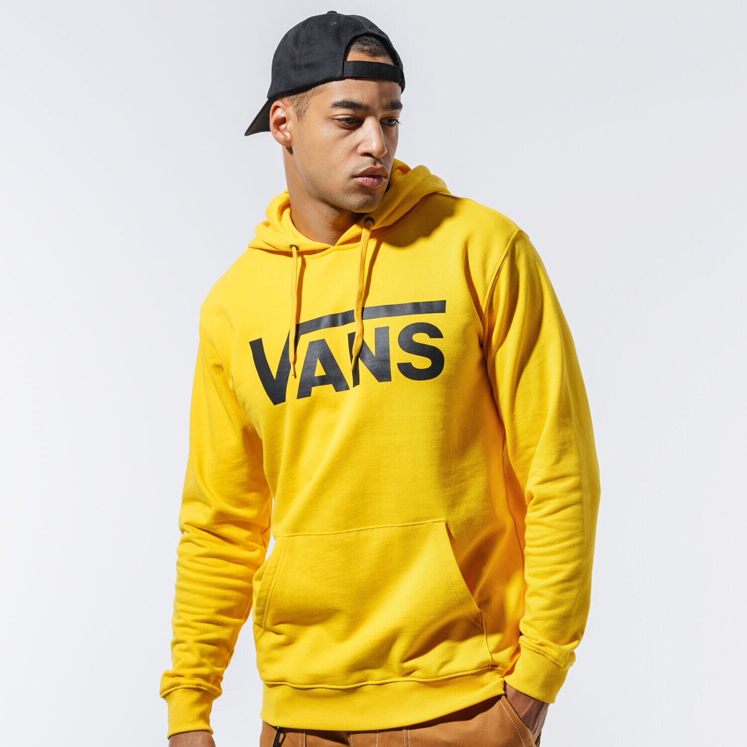 pánská mikina VANS MIKINA S KAPUCÍ VANS CLASSIC PO HOODIE II VN0A456B85W1 ŽLUTÁ
