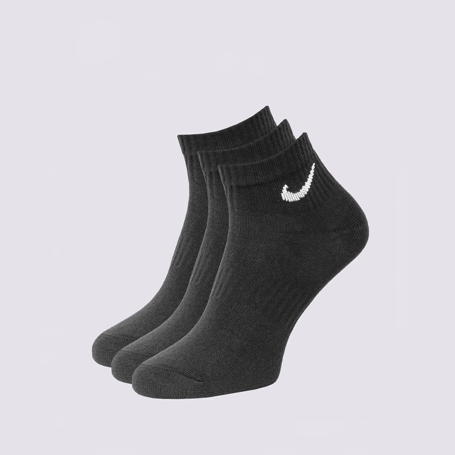 dámské ponožky NIKE PONOŽKY U NK EVERYDAY LTWT ANKLE 3PR SX7677-010 ČERNÁ