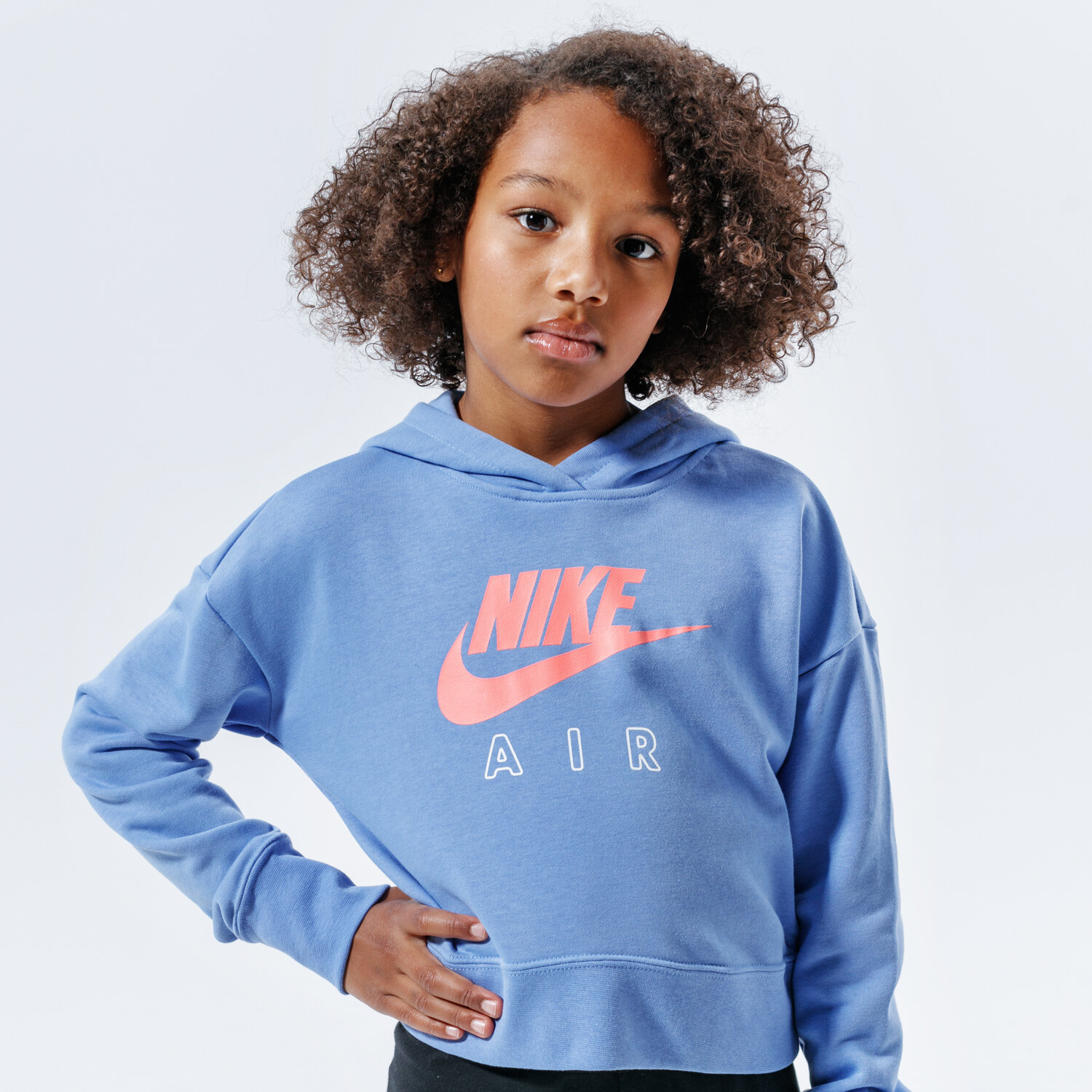 dětská mikina NIKE MIKINA S KAPUCÍ AIR CZ6234-478 MODRÁ