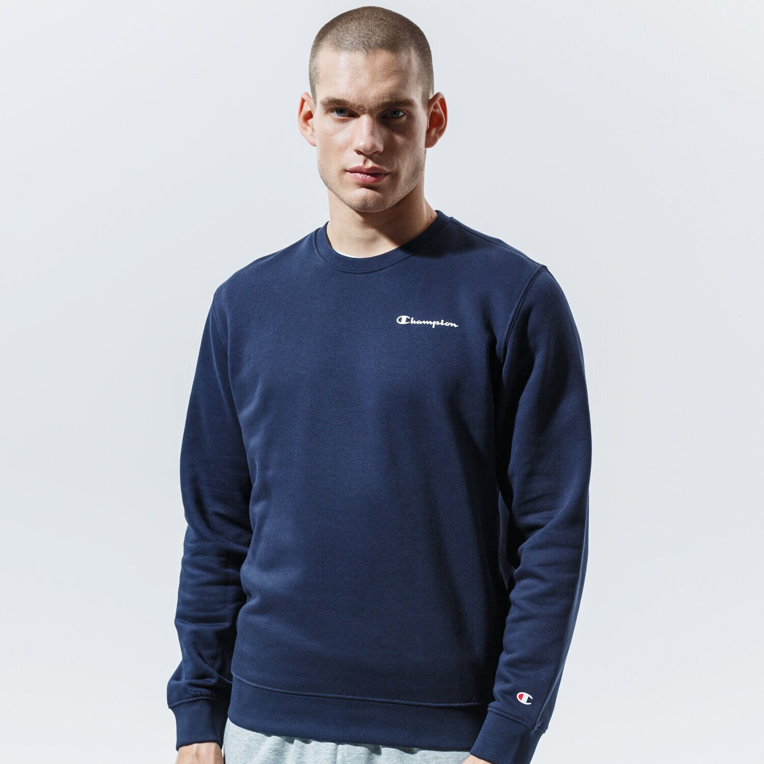 pánská mikina CHAMPION MIKINA CREWNECK SWEATSHIRT 214750BS501 TMAVOMODRÁ